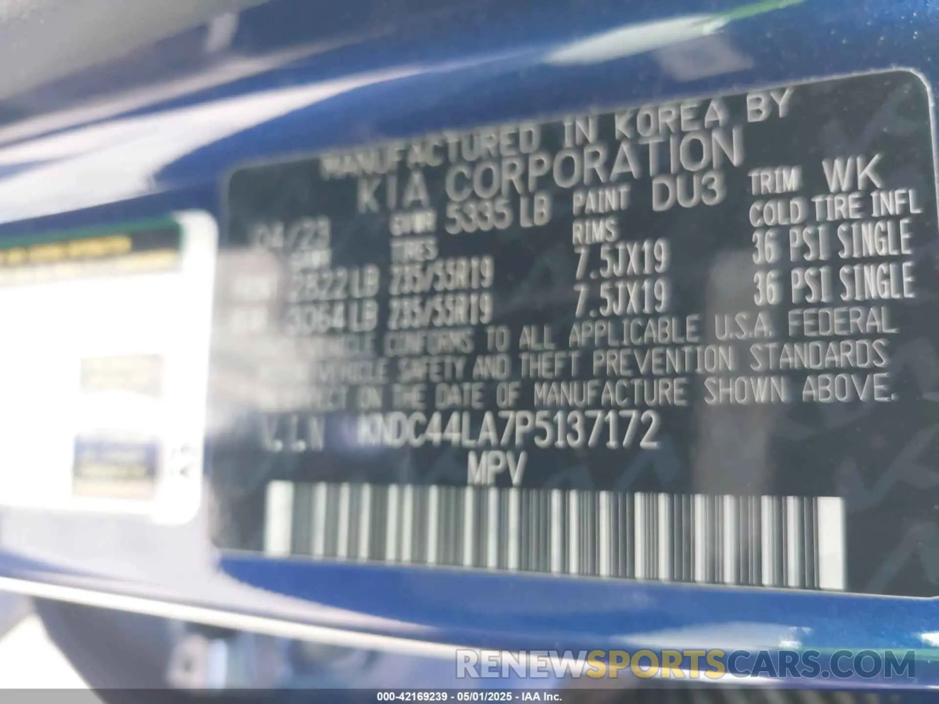 9 Photograph of a damaged car KNDC44LA7P5137172 KIA EV6 2023
