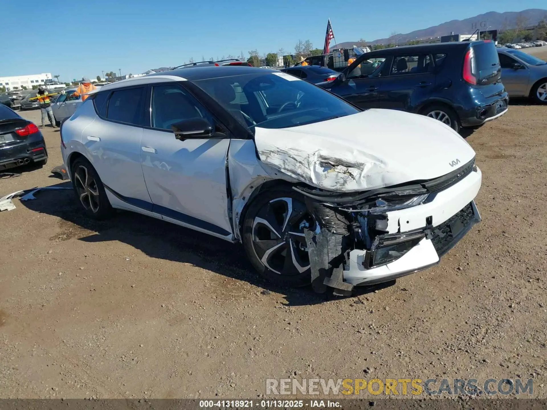 1 Photograph of a damaged car KNDC4DLC3P5113050 KIA EV6 2023