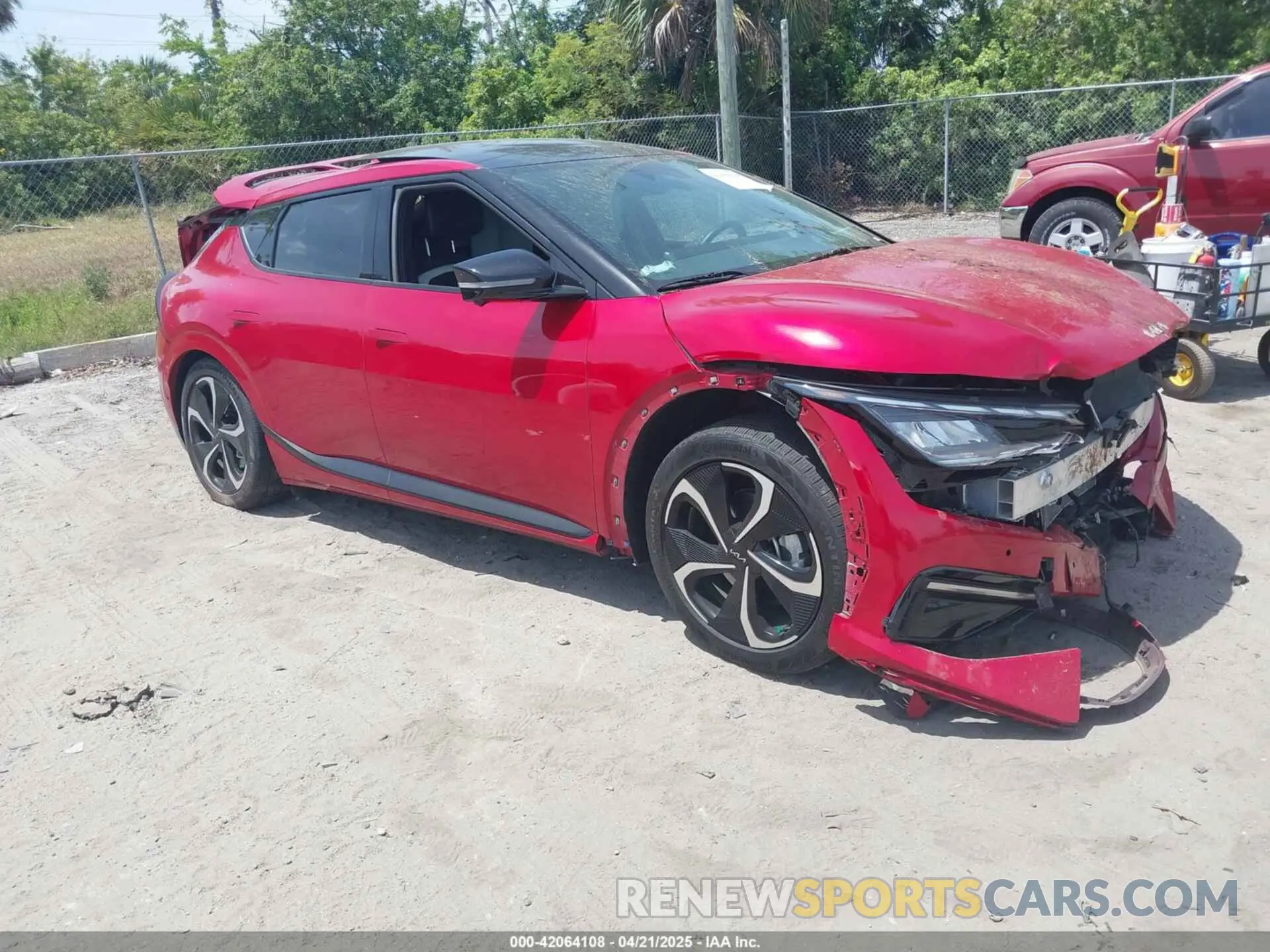 1 Photograph of a damaged car KNDC4DLCXP5141573 KIA EV6 2023