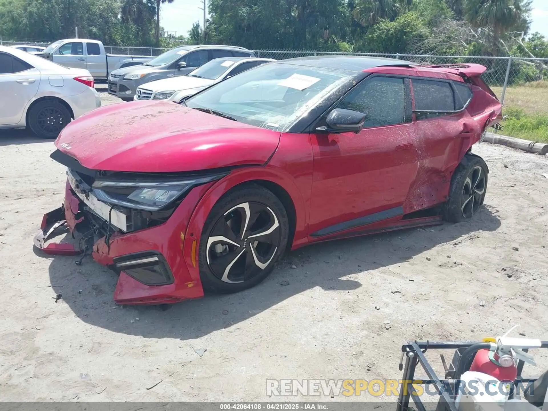 2 Photograph of a damaged car KNDC4DLCXP5141573 KIA EV6 2023