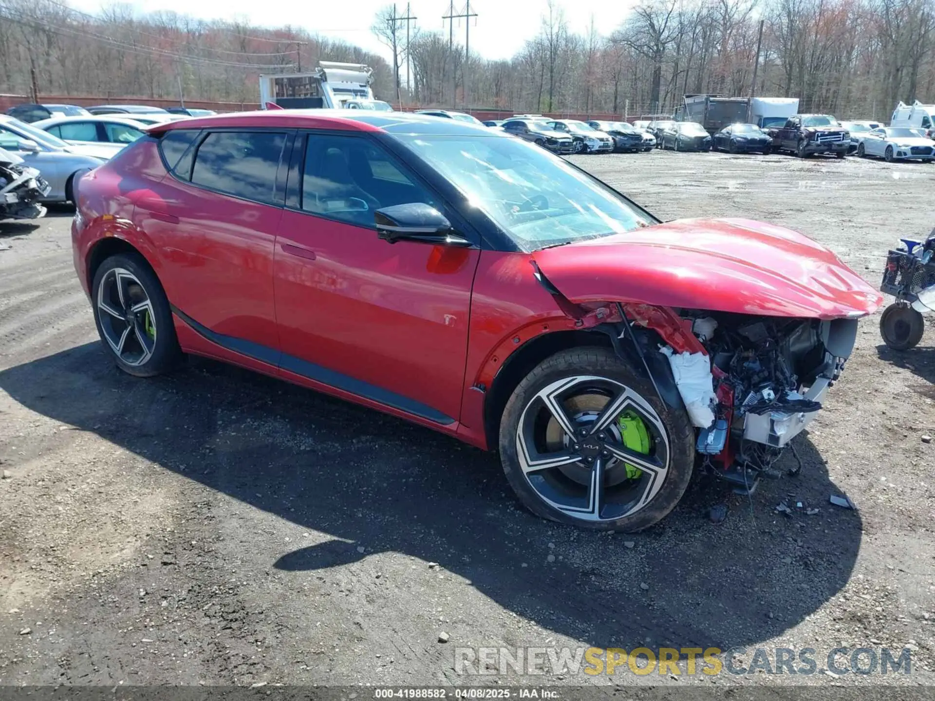 1 Photograph of a damaged car KNDC5DLE7P5112692 KIA EV6 2023