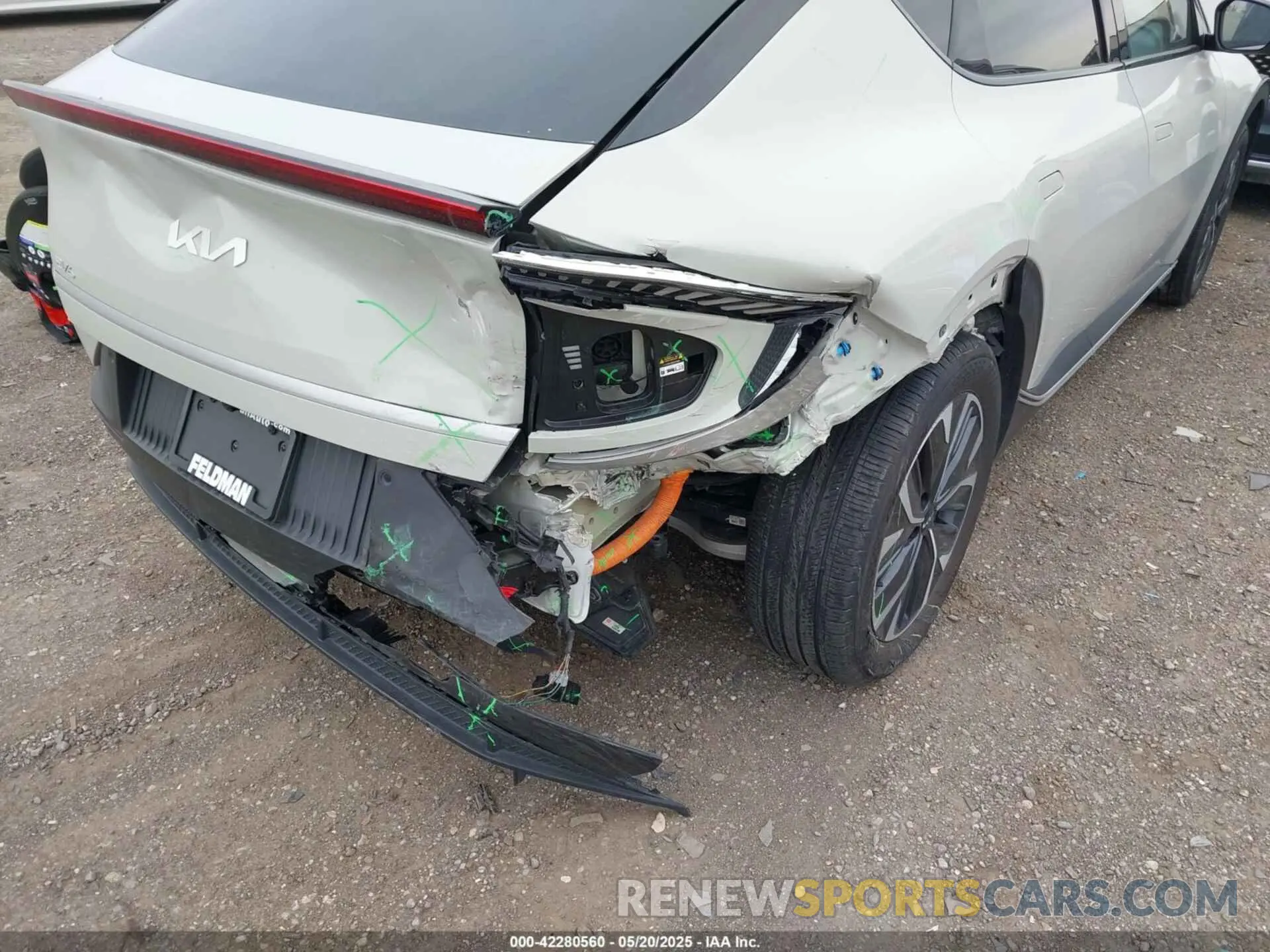 6 Photograph of a damaged car KNDC34LA9R5616778 KIA EV6 2024