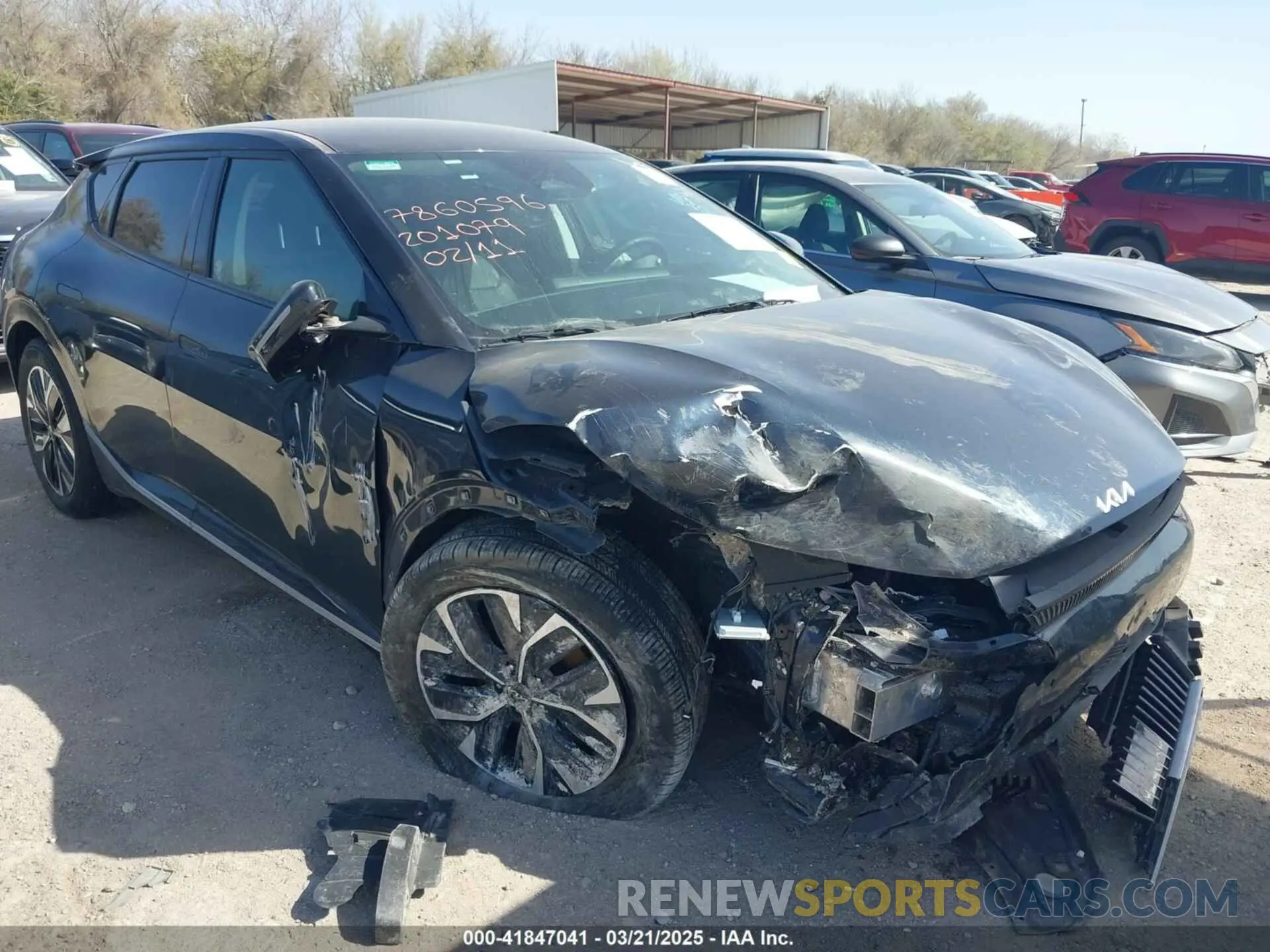 1 Photograph of a damaged car KNDC3DLCXR5201079 KIA EV6 2024