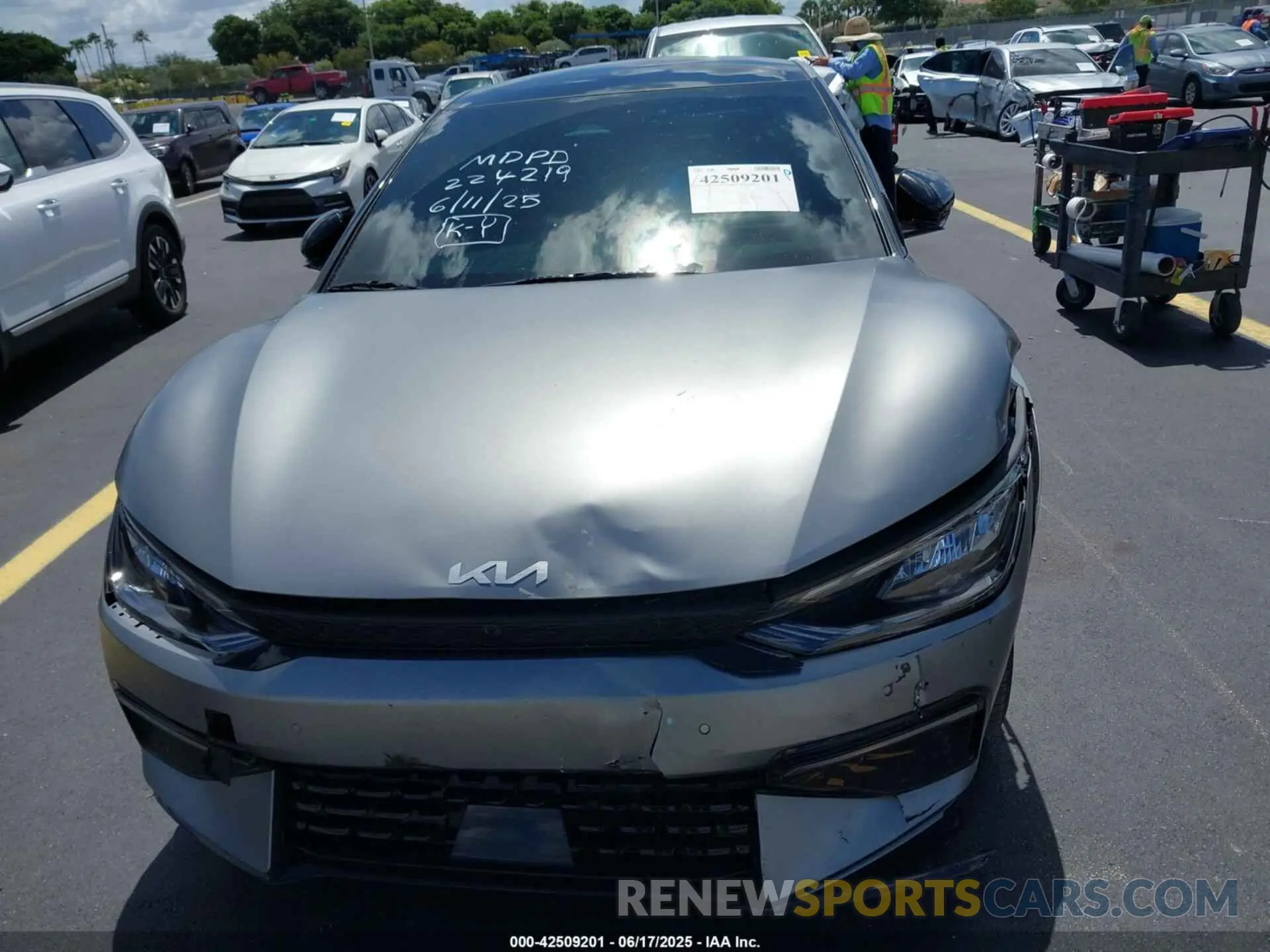 6 Photograph of a damaged car KNDC44LA0R5224219 KIA EV6 2024