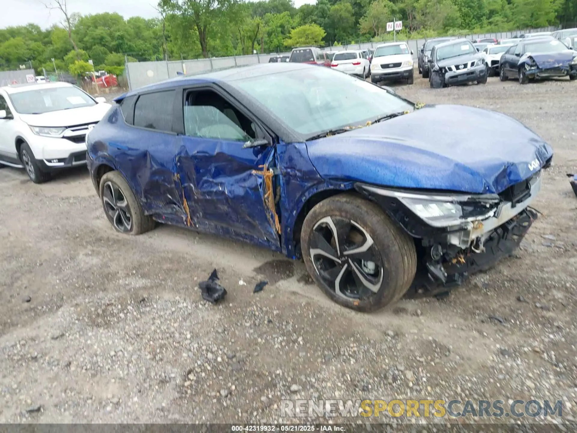 1 Photograph of a damaged car KNDC4DLC9R5222163 KIA EV6 2024