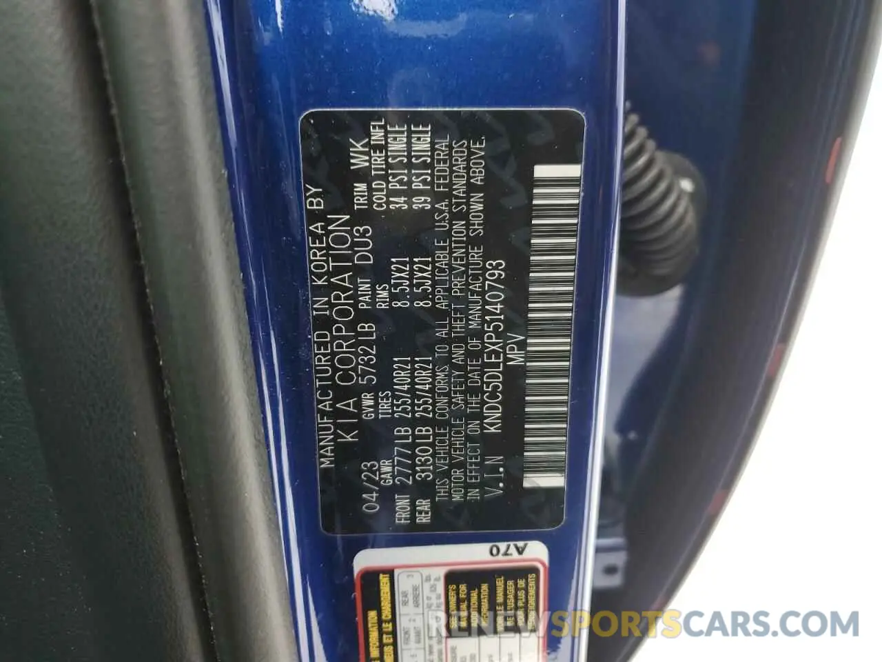 12 Photograph of a damaged car KNDC5DLEXP5140793 KIA EV6 GT 2023