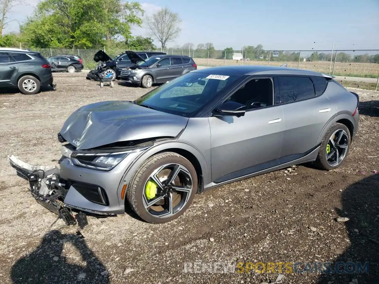 1 Photograph of a damaged car KNDC5DLE8R5220712 KIA EV6 GT 2024