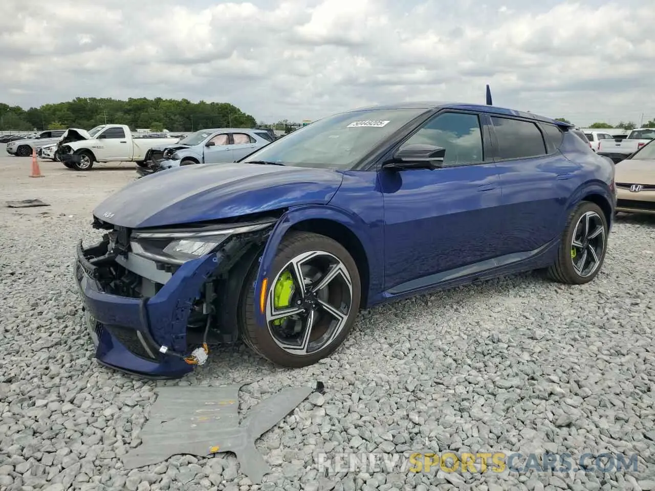 1 Photograph of a damaged car KNDC5DLE9R5219763 KIA EV6 GT 2024