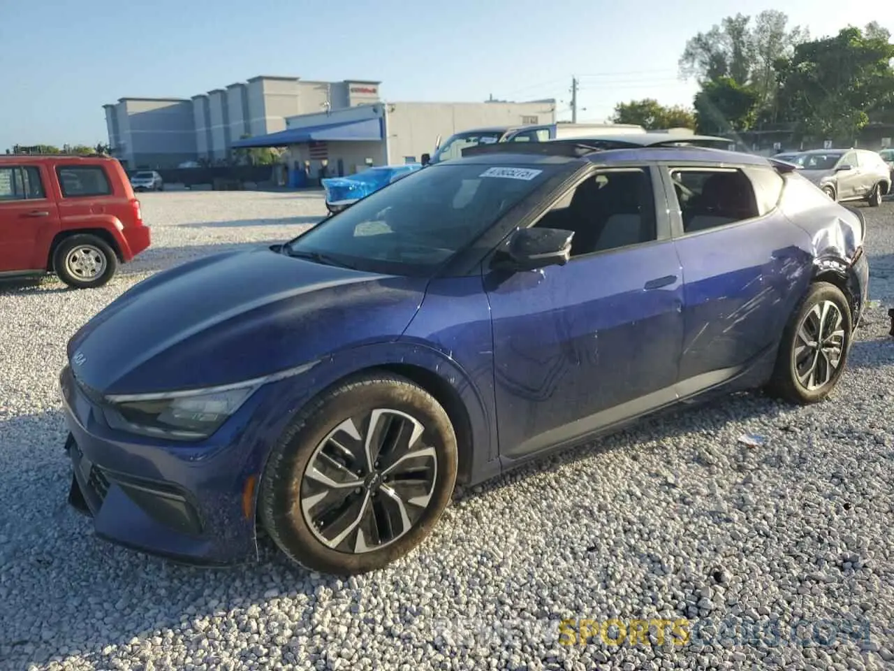 1 Photograph of a damaged car KNDC44LAXN5037208 KIA EV6 GT LIN 2022