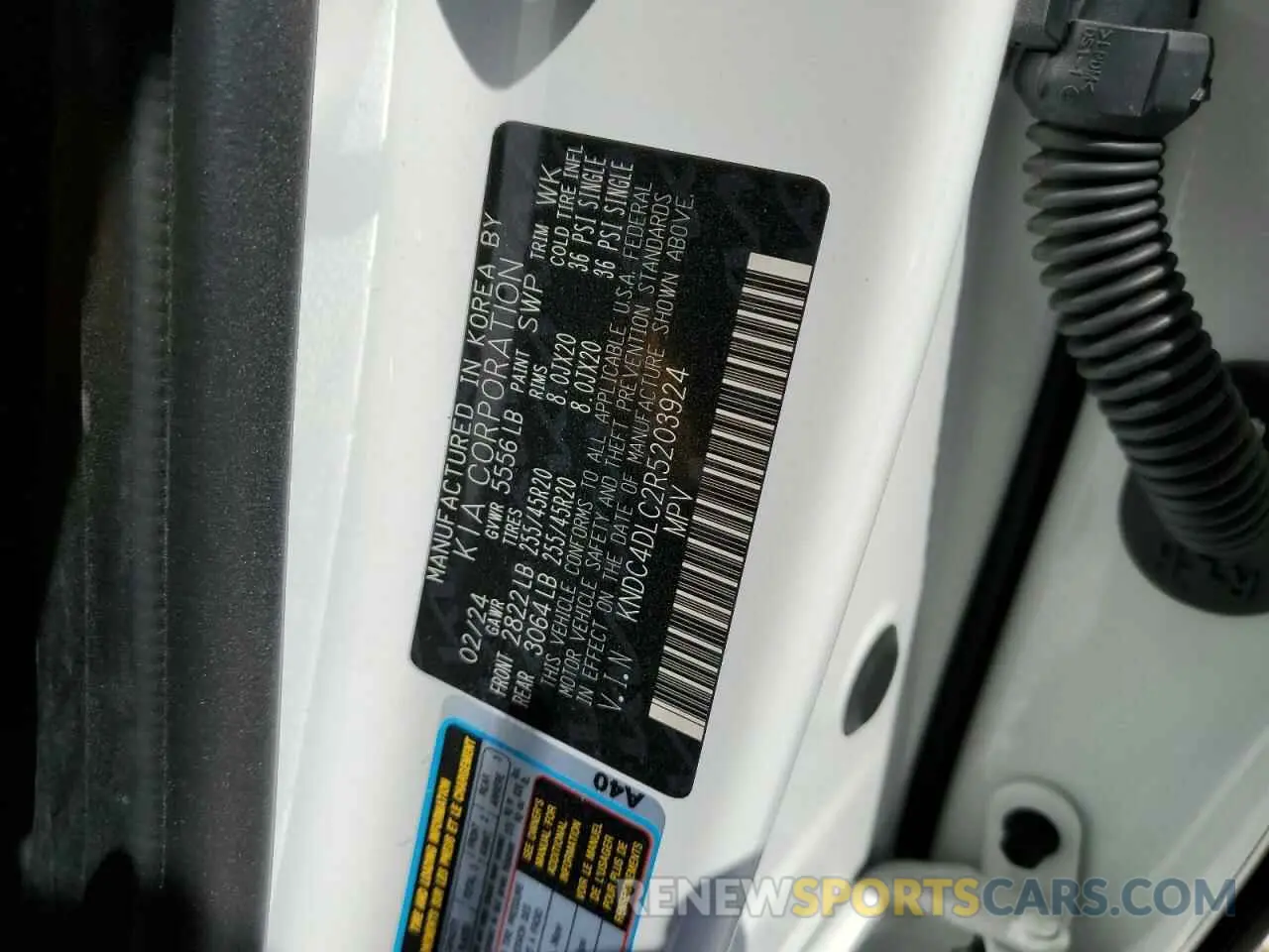 13 Photograph of a damaged car KNDC4DLC2R5203924 KIA EV6 GT LIN 2024