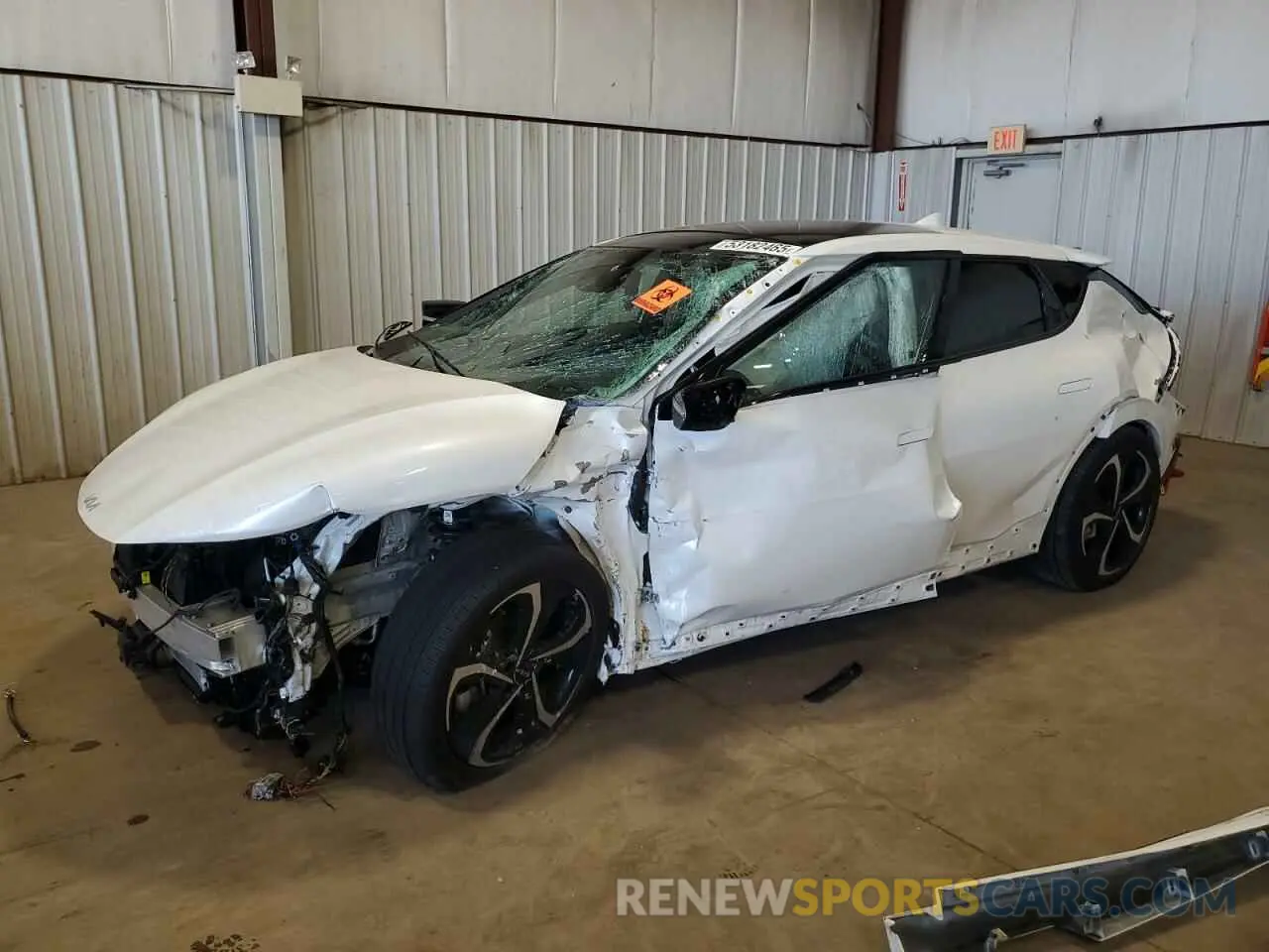 1 Photograph of a damaged car KNDC4DLC6R5181295 KIA EV6 GT LIN 2024