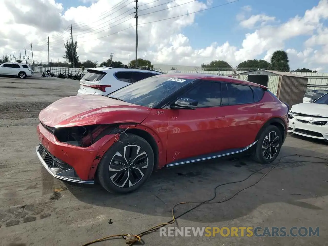 1 Photograph of a damaged car KNDC34LA2N5060355 KIA EV6 LIGHT 2022