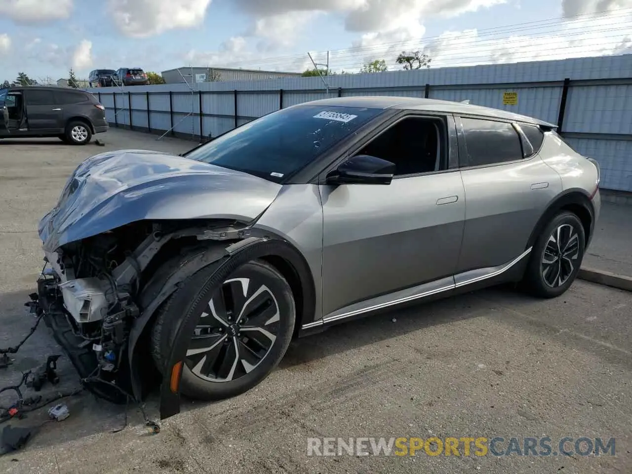 1 Photograph of a damaged car KNDC34LA9N5041656 KIA EV6 LIGHT 2022