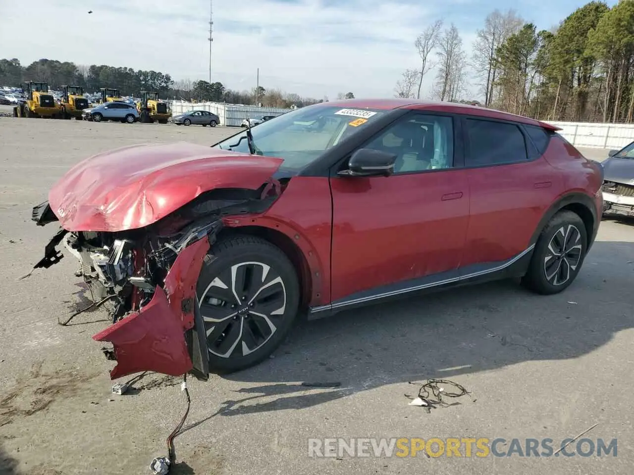 1 Photograph of a damaged car KNDC3DLC3N5035790 KIA EV6 LIGHT 2022