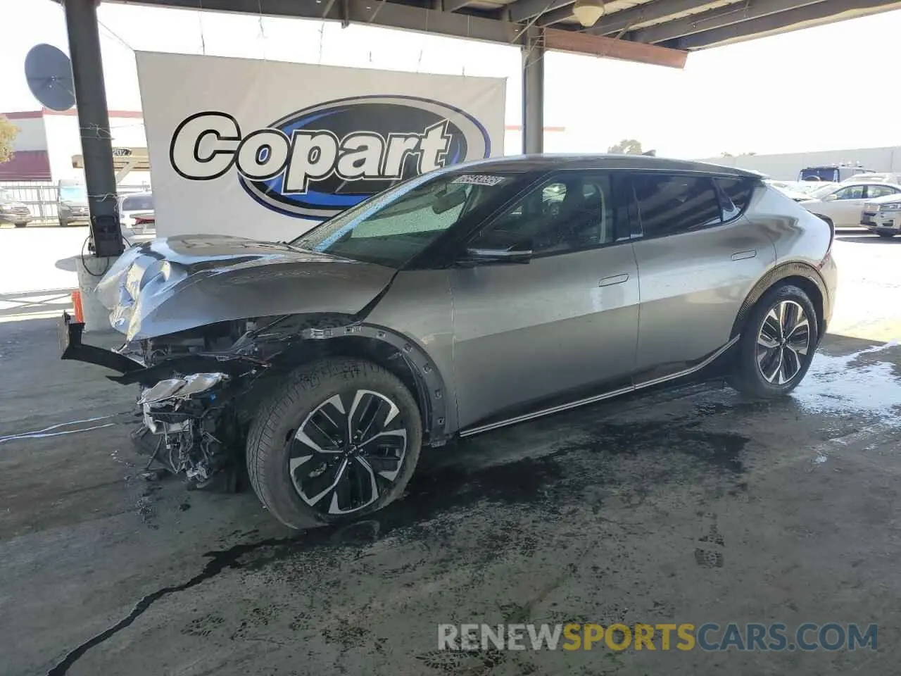 1 Photograph of a damaged car KNDC34LA2P5150043 KIA EV6 LIGHT 2023
