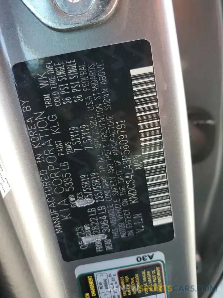 13 Photograph of a damaged car KNDC34LA3P5609791 KIA EV6 LIGHT 2023