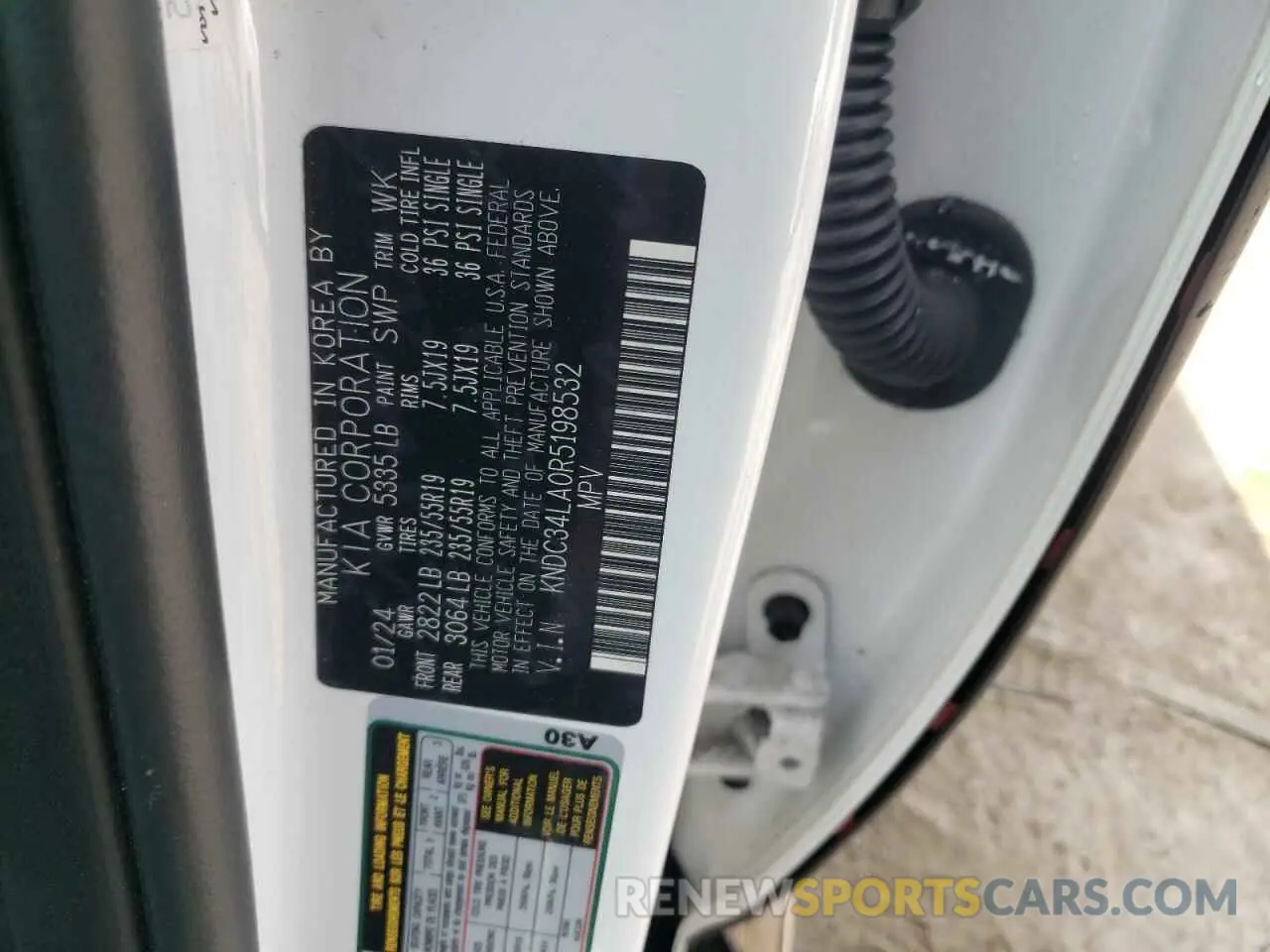 13 Photograph of a damaged car KNDC34LA0R5198532 KIA EV6 LIGHT 2024