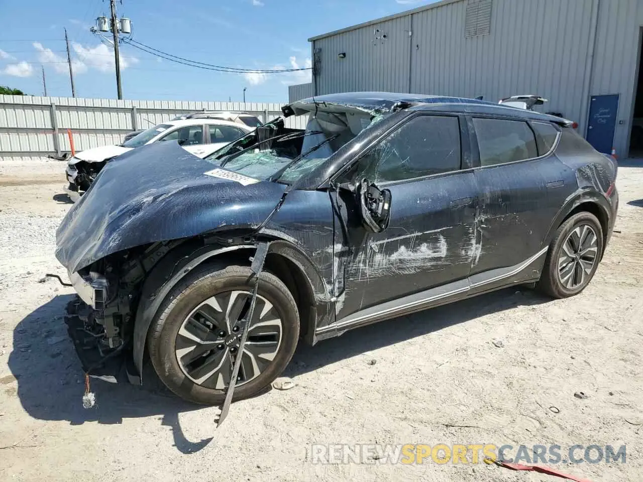1 Photograph of a damaged car KNDC34LA2R5186480 KIA EV6 LIGHT 2024