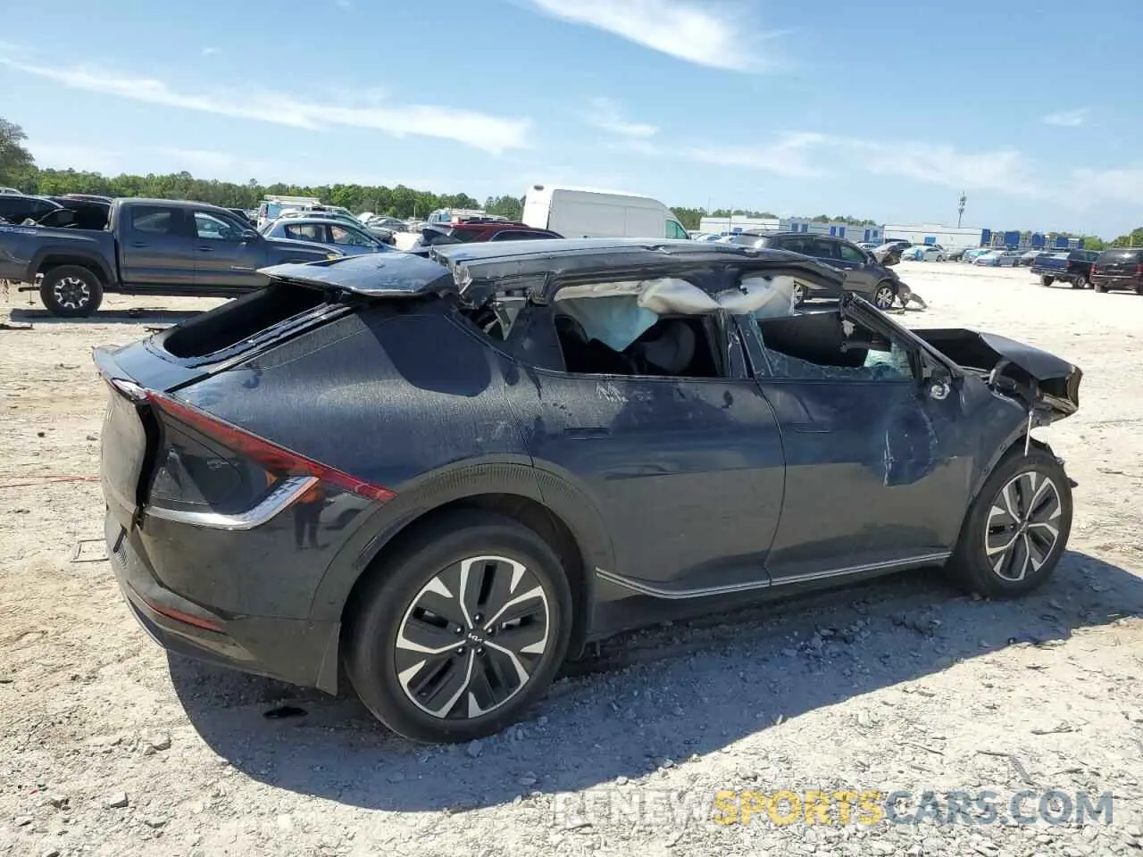 3 Photograph of a damaged car KNDC34LA2R5186480 KIA EV6 LIGHT 2024