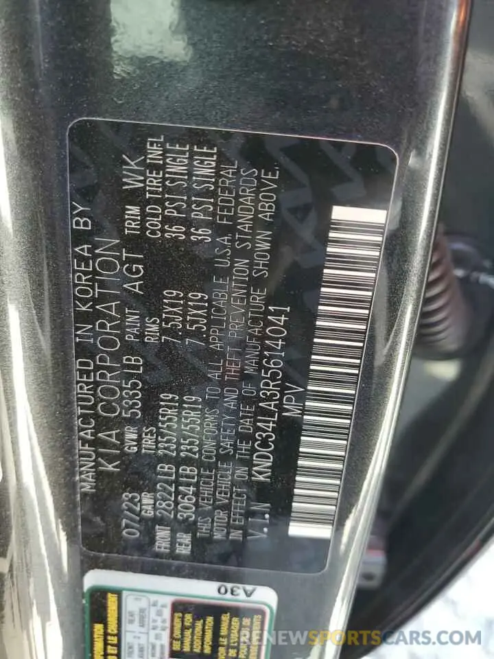 12 Photograph of a damaged car KNDC34LA3R5614041 KIA EV6 LIGHT 2024