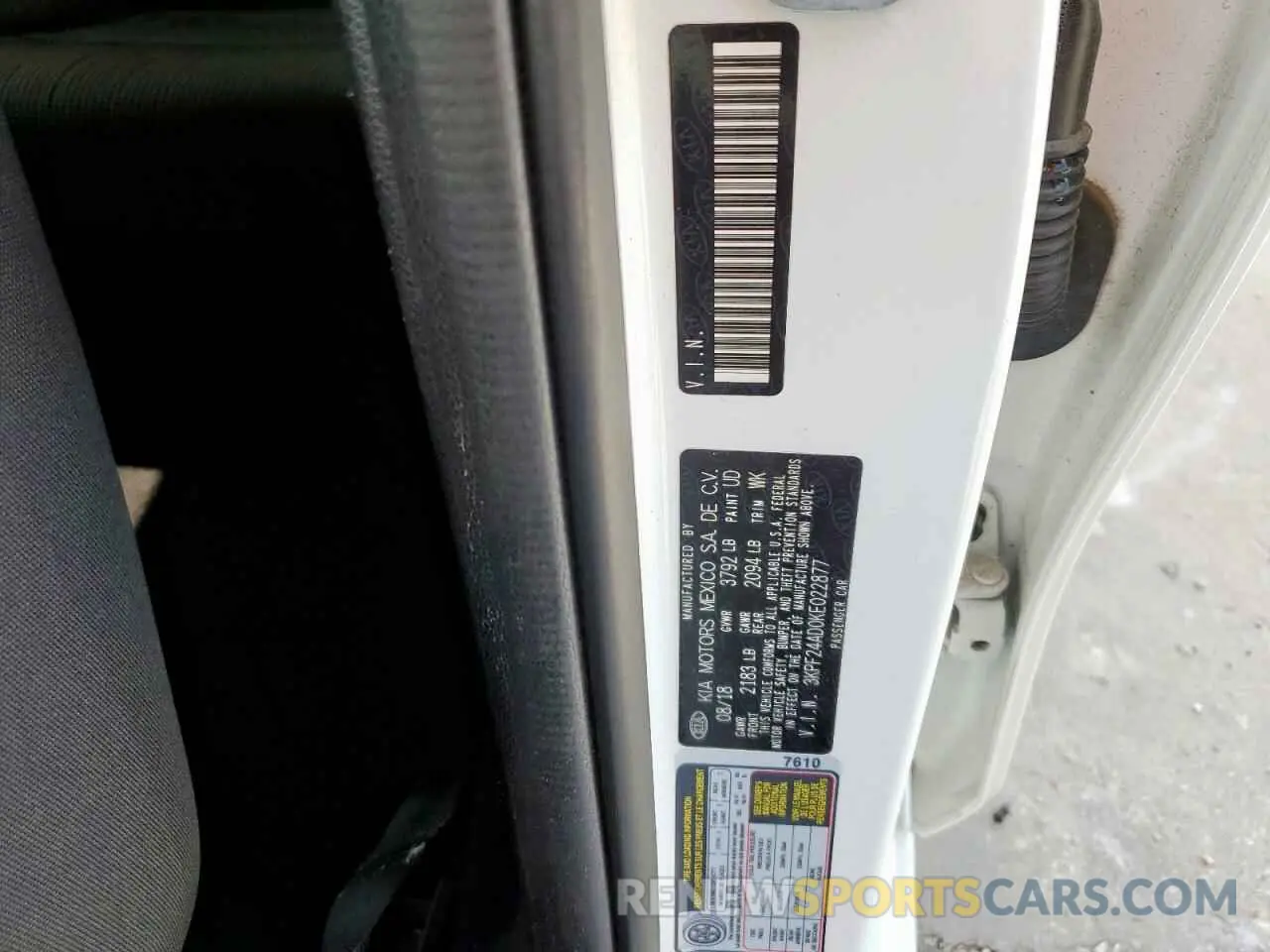 13 Photograph of a damaged car 3KPF24AD0KE022877 KIA FORTE 2019