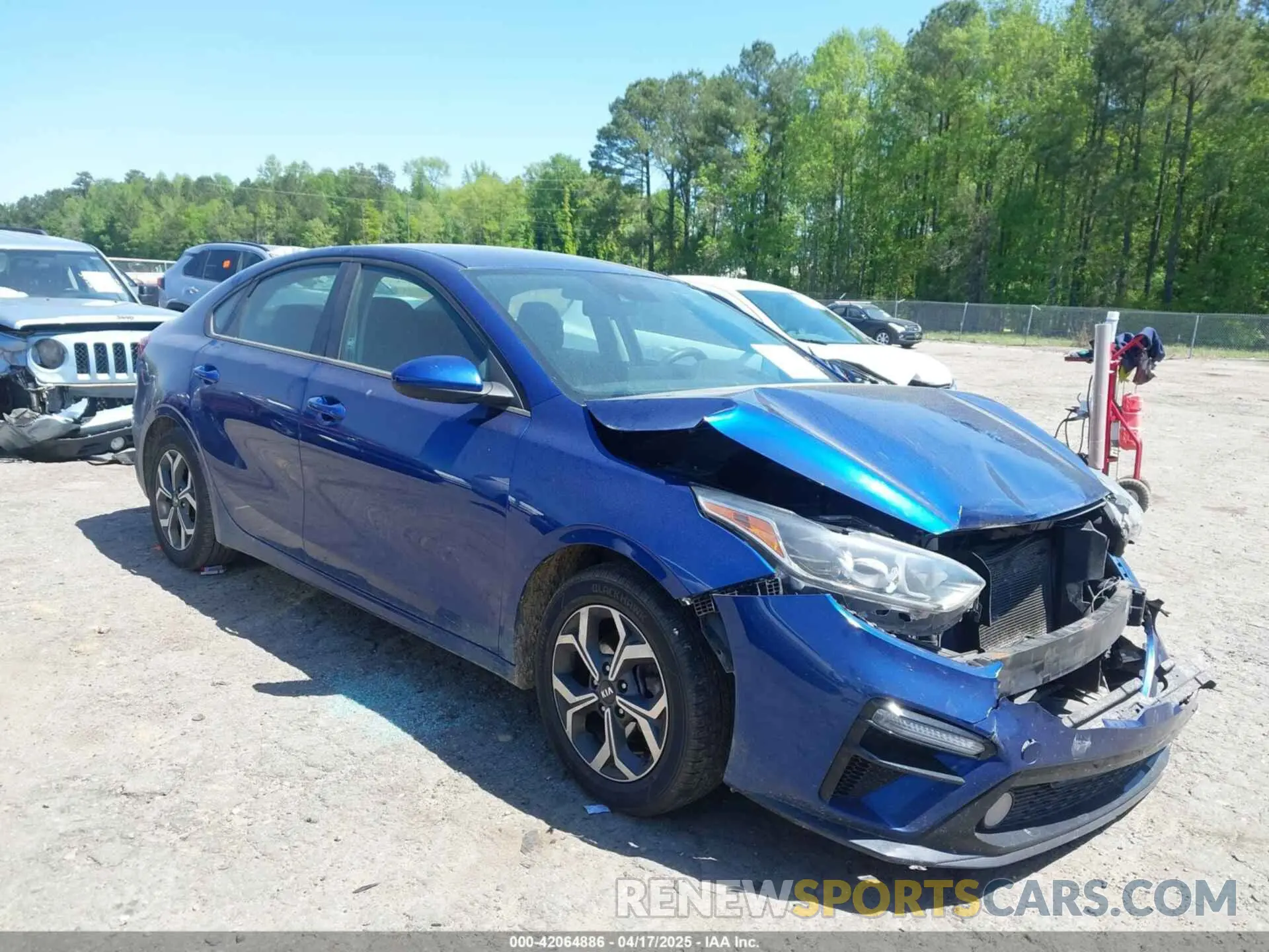 1 Photograph of a damaged car 3KPF24AD0KE031580 KIA FORTE 2019