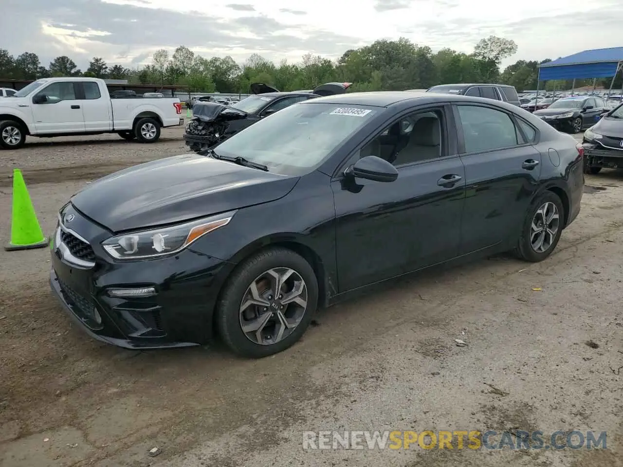 1 Photograph of a damaged car 3KPF24AD0KE044717 KIA FORTE 2019