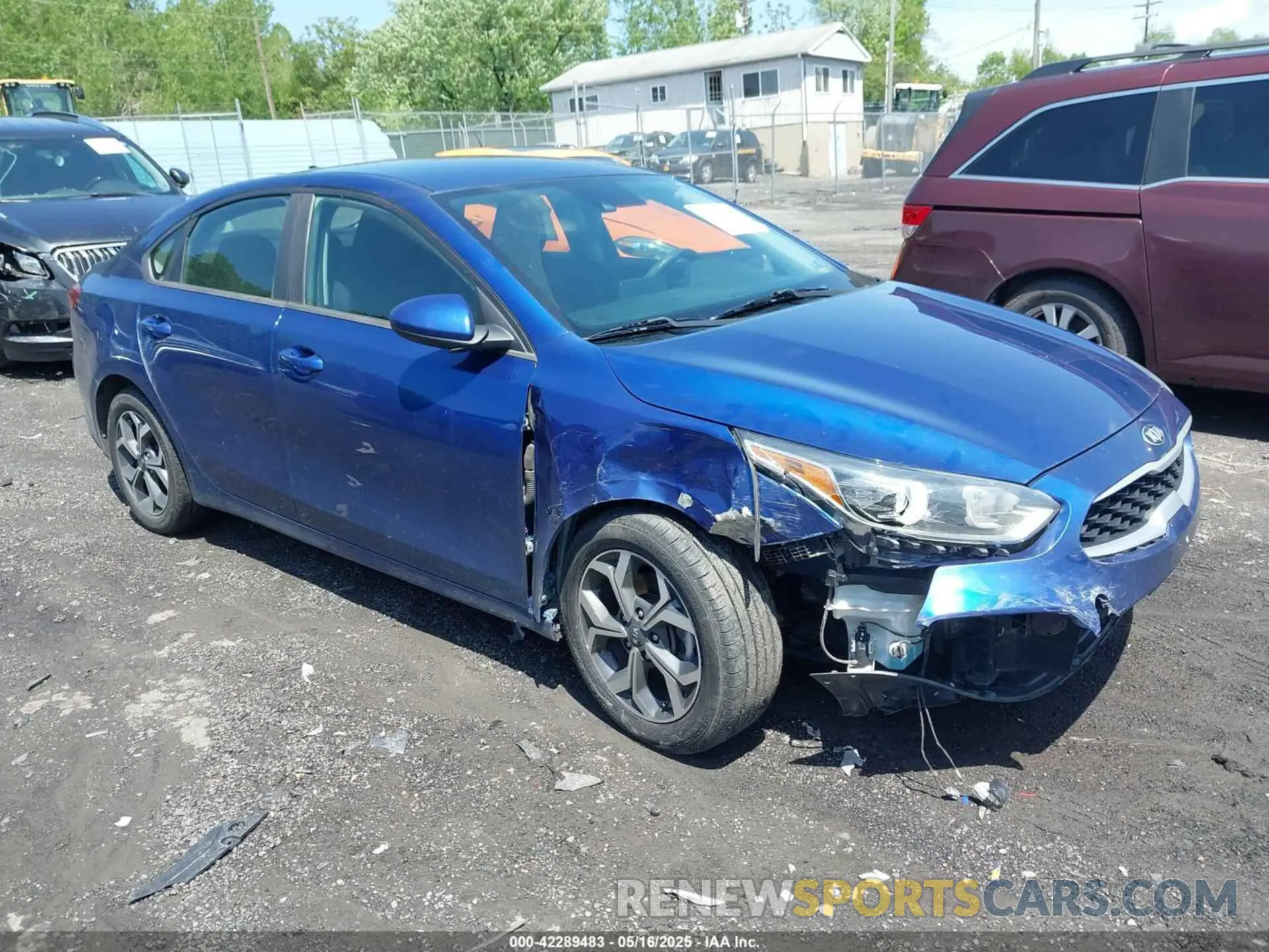 1 Photograph of a damaged car 3KPF24AD0KE086787 KIA FORTE 2019