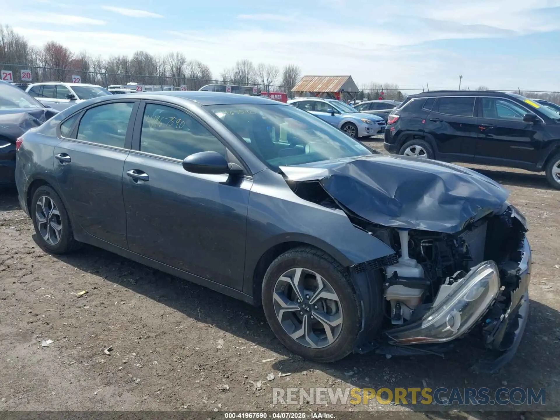 1 Photograph of a damaged car 3KPF24AD0KE095571 KIA FORTE 2019
