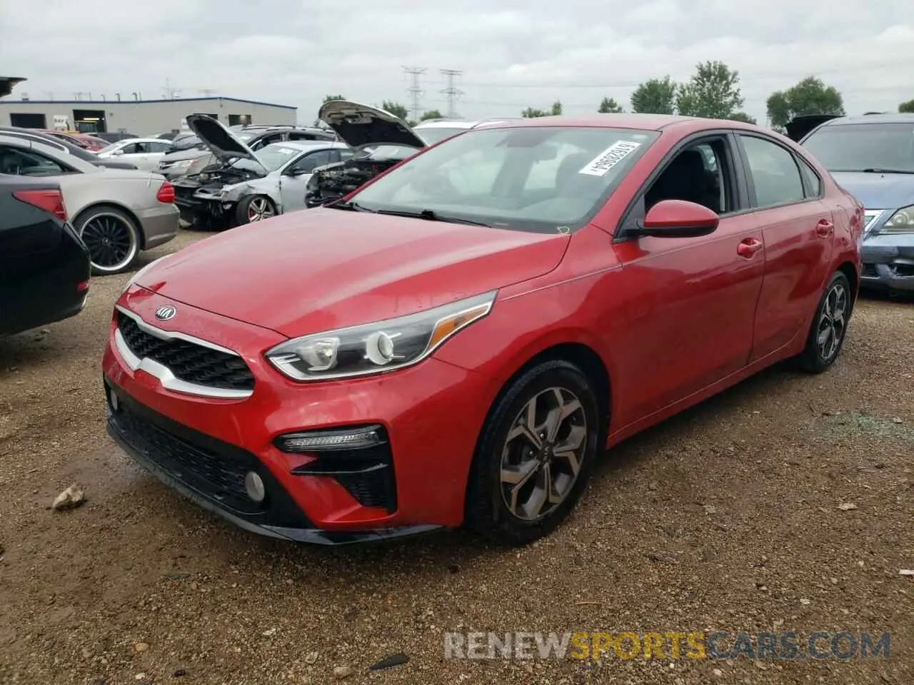 1 Photograph of a damaged car 3KPF24AD0KE134773 KIA FORTE 2019