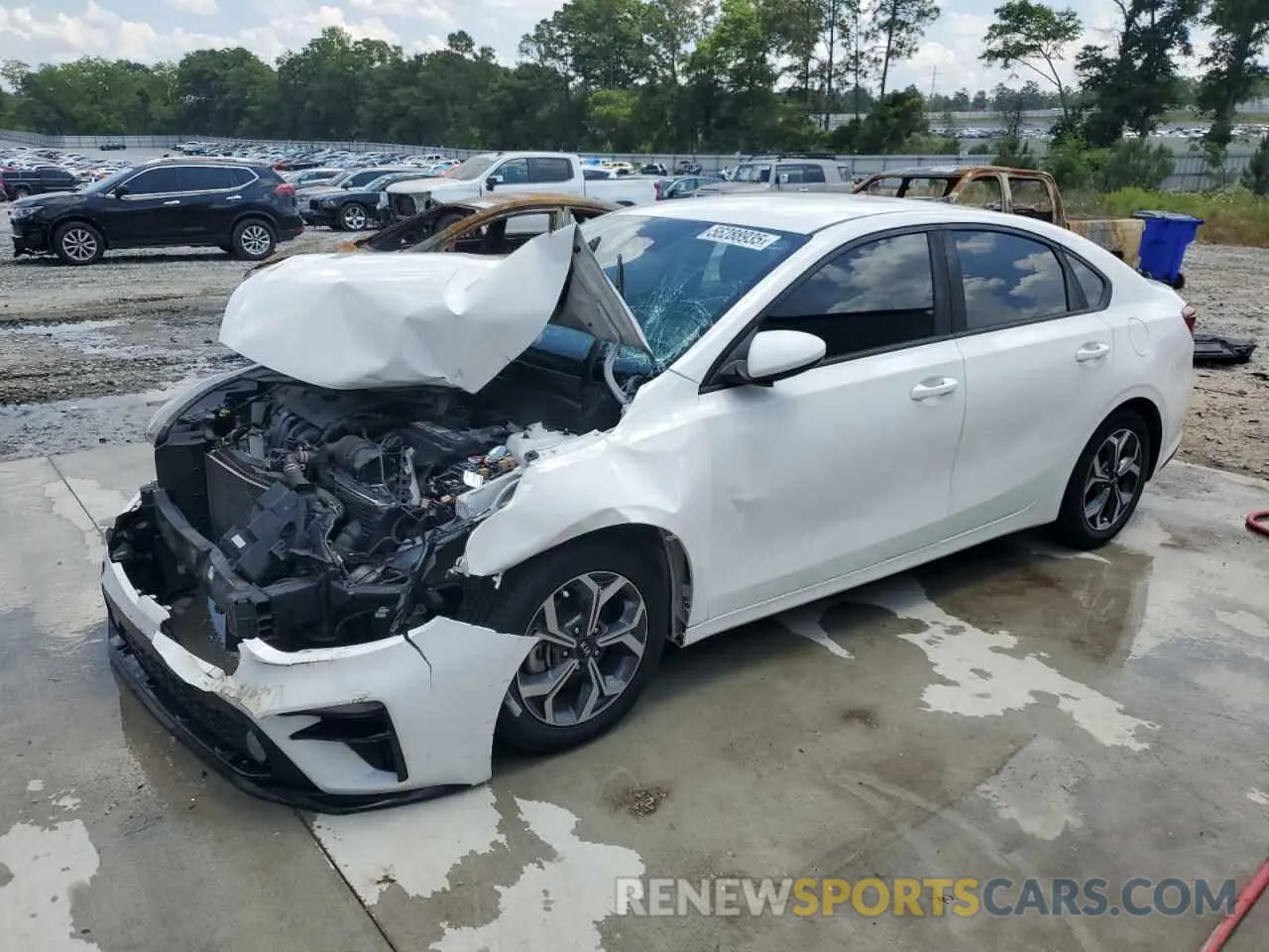1 Photograph of a damaged car 3KPF24AD1KE073983 KIA FORTE 2019