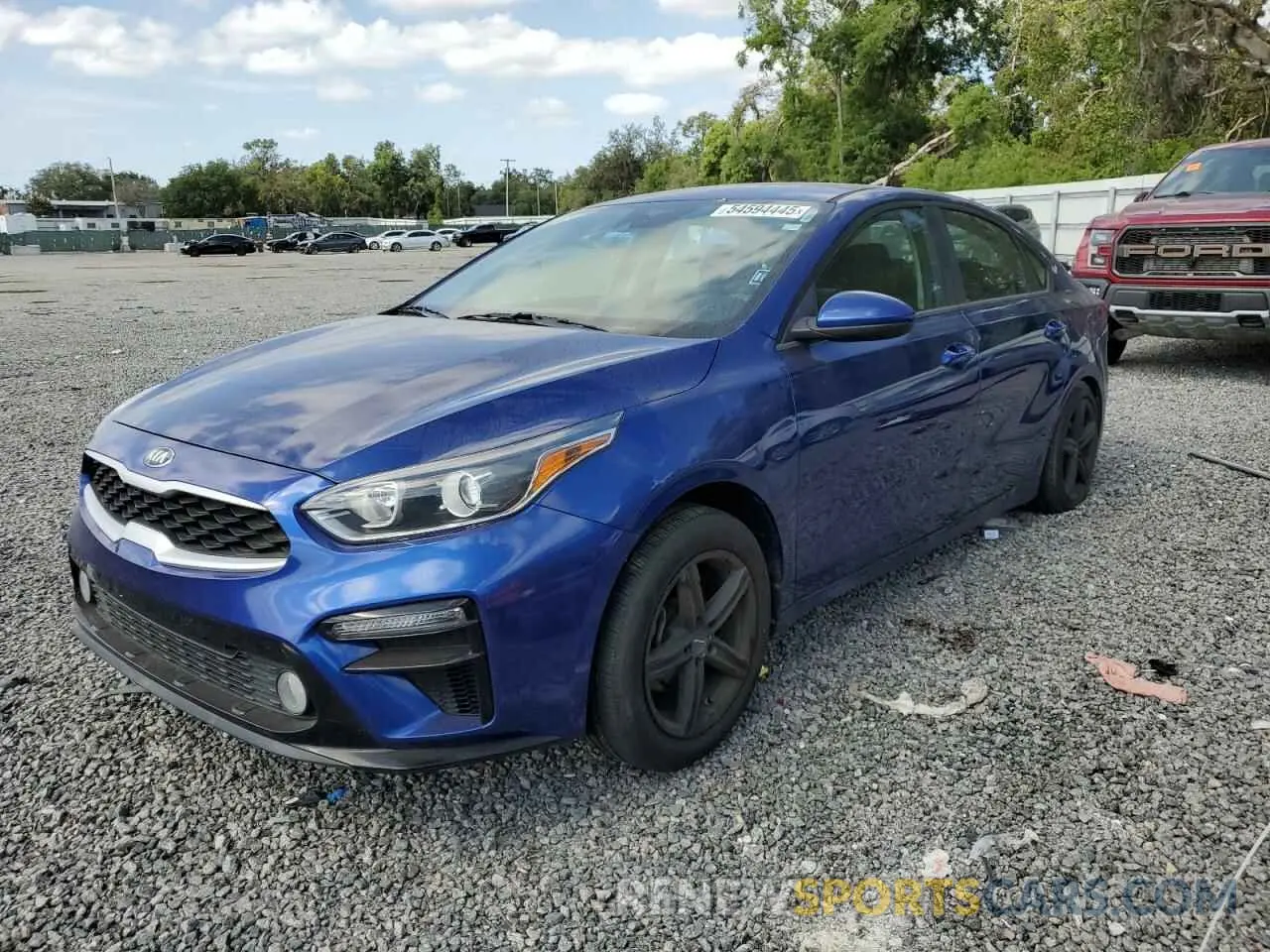 1 Photograph of a damaged car 3KPF24AD2KE067433 KIA FORTE 2019