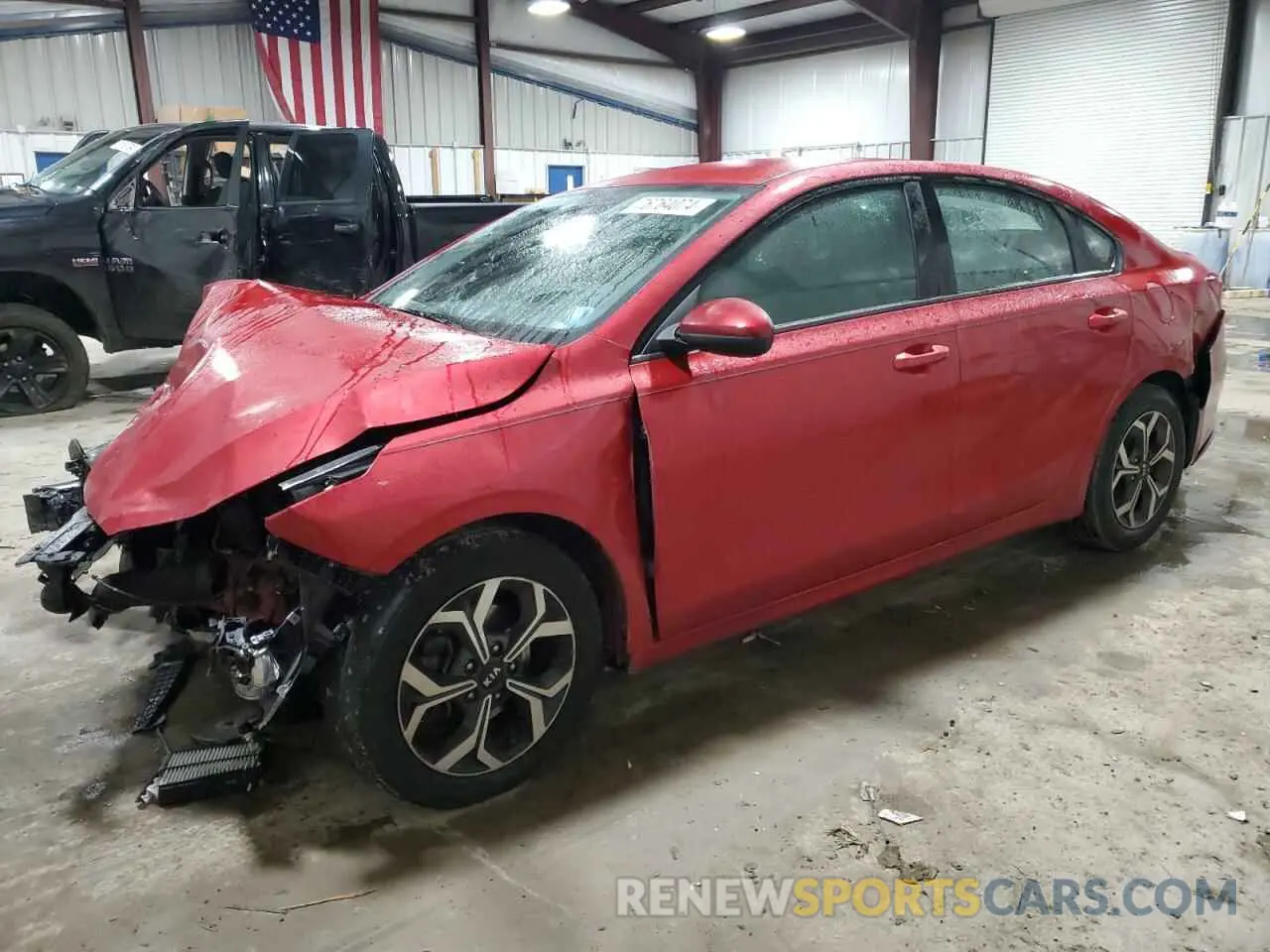 1 Photograph of a damaged car 3KPF24AD2KE104254 KIA FORTE 2019