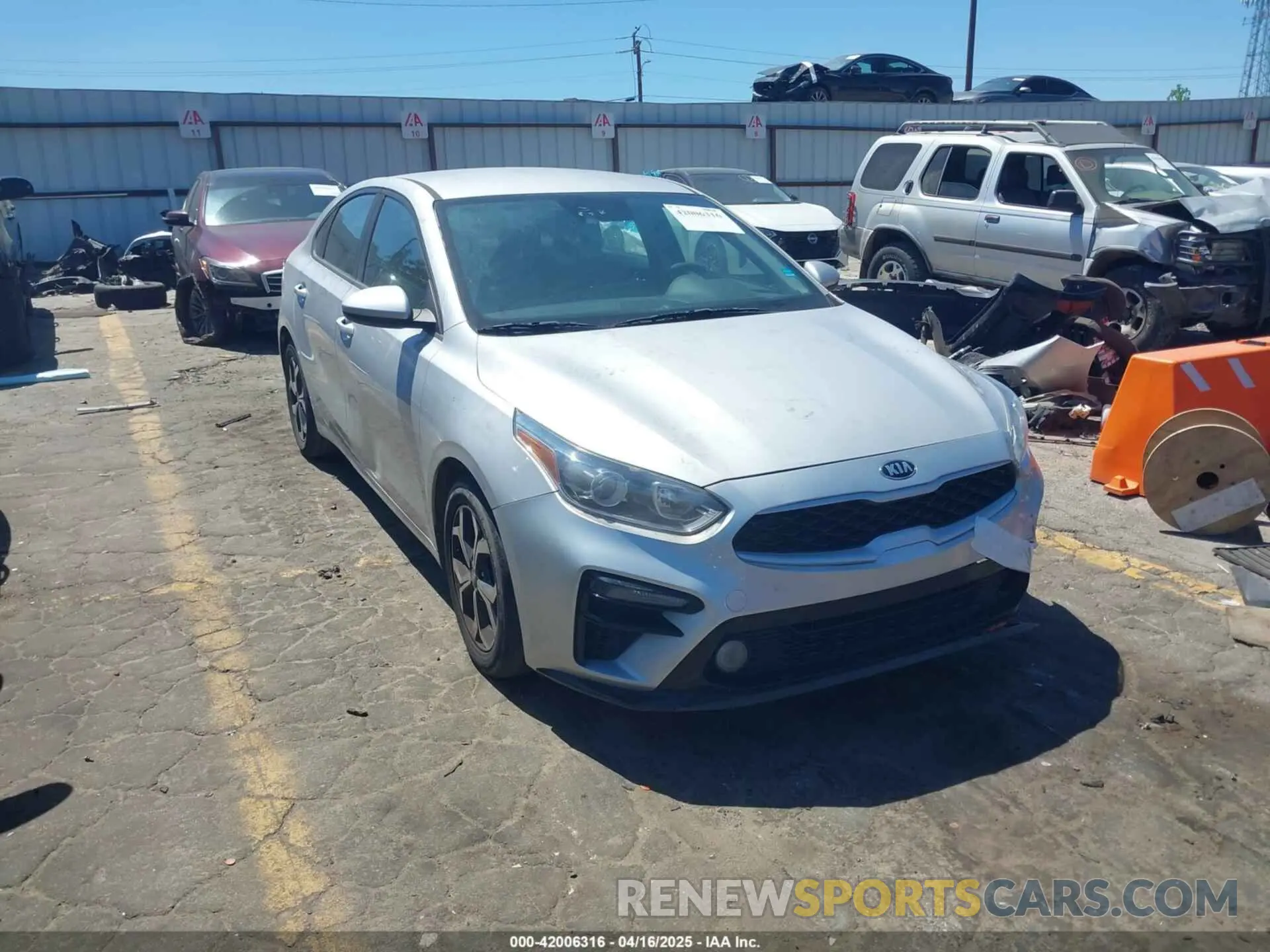 1 Photograph of a damaged car 3KPF24AD3KE030116 KIA FORTE 2019