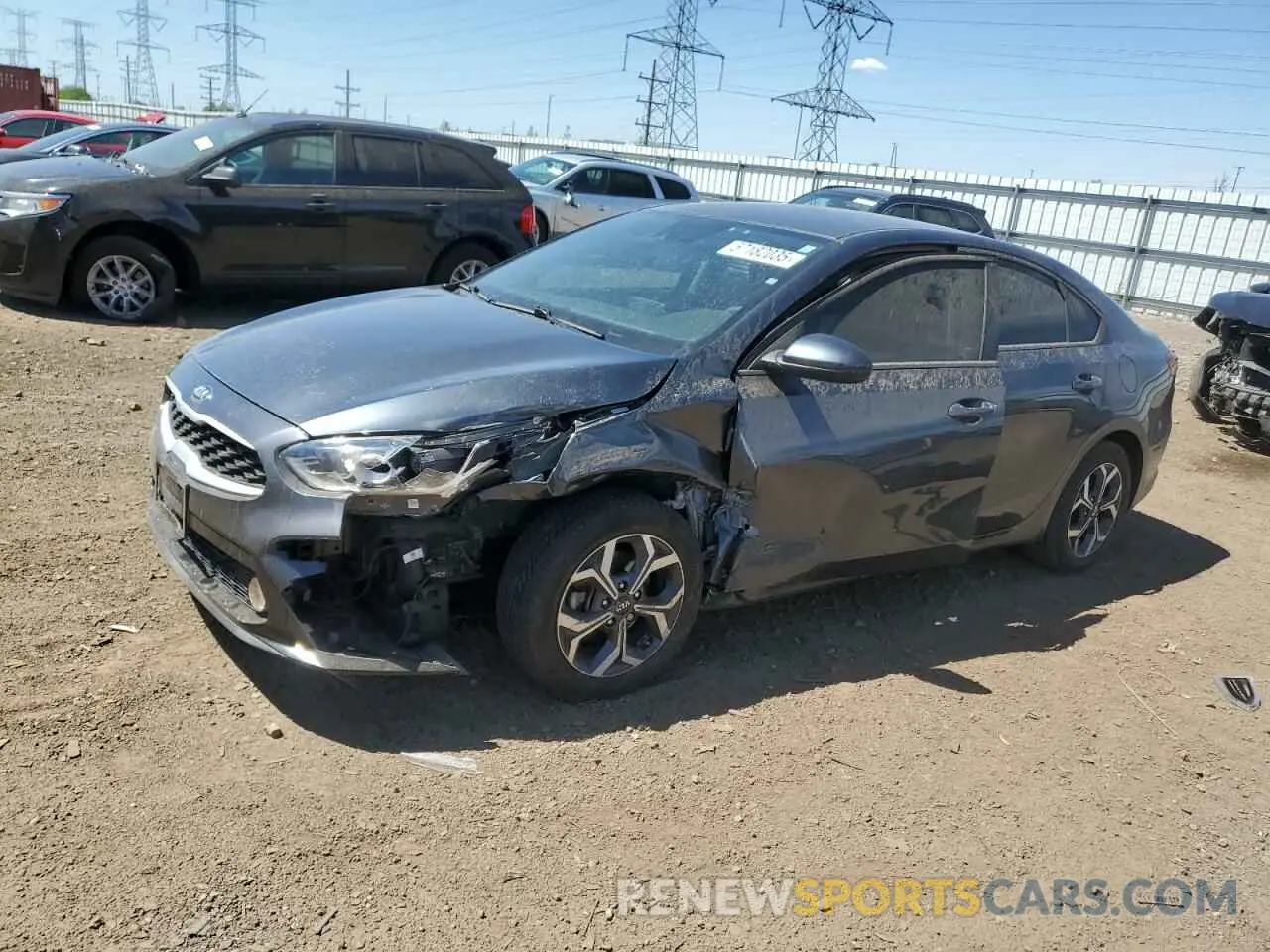 1 Photograph of a damaged car 3KPF24AD4KE076182 KIA FORTE 2019