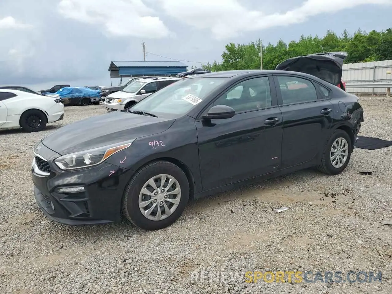 1 Photograph of a damaged car 3KPF24AD4KE106605 KIA FORTE 2019