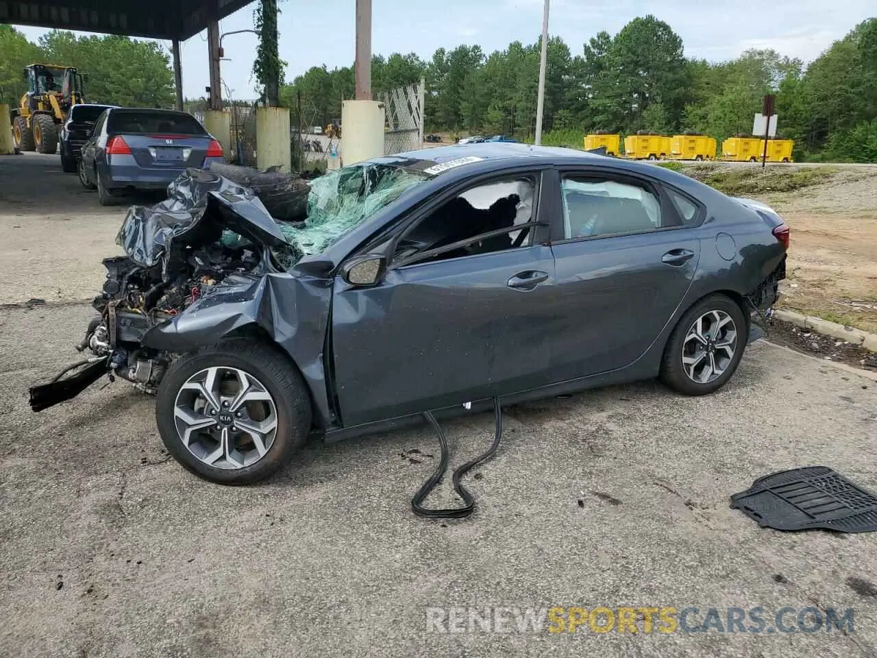 1 Photograph of a damaged car 3KPF24AD4KE122125 KIA FORTE 2019