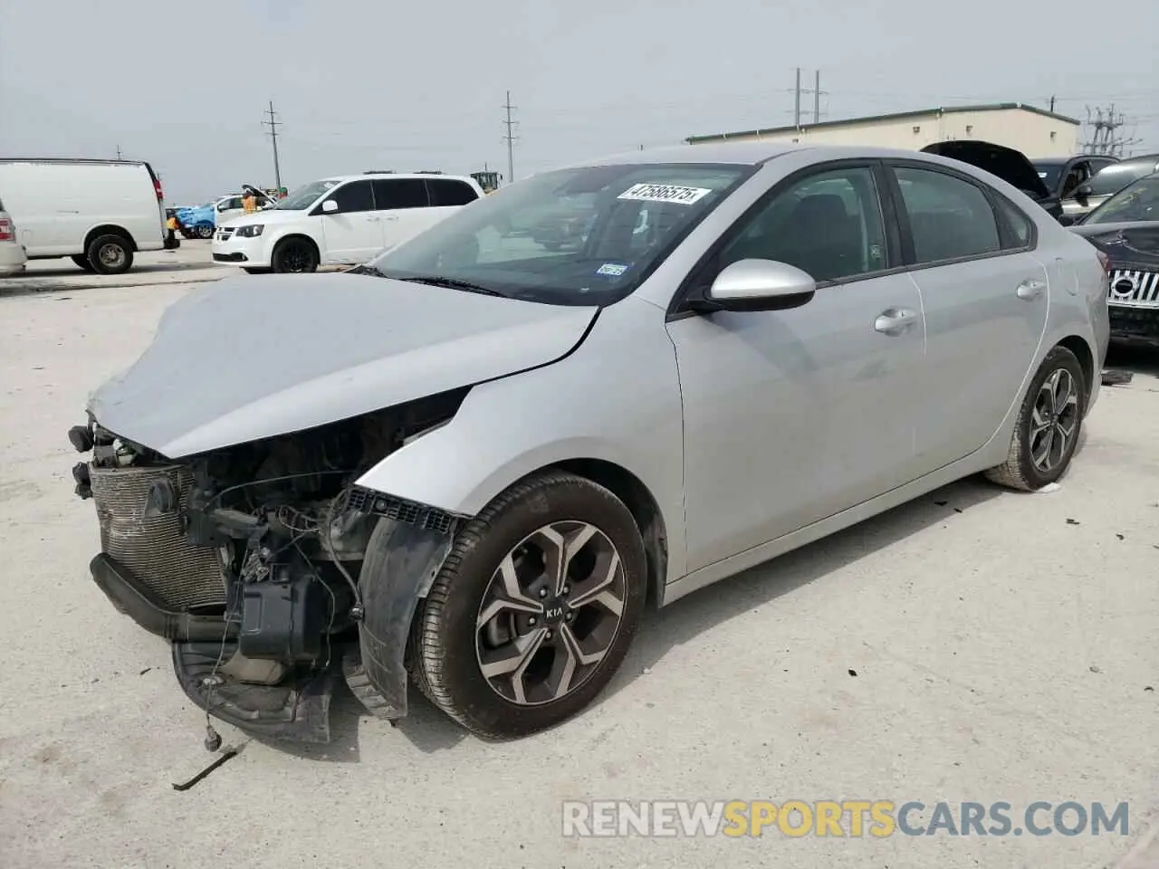 1 Photograph of a damaged car 3KPF24AD5KE109738 KIA FORTE 2019