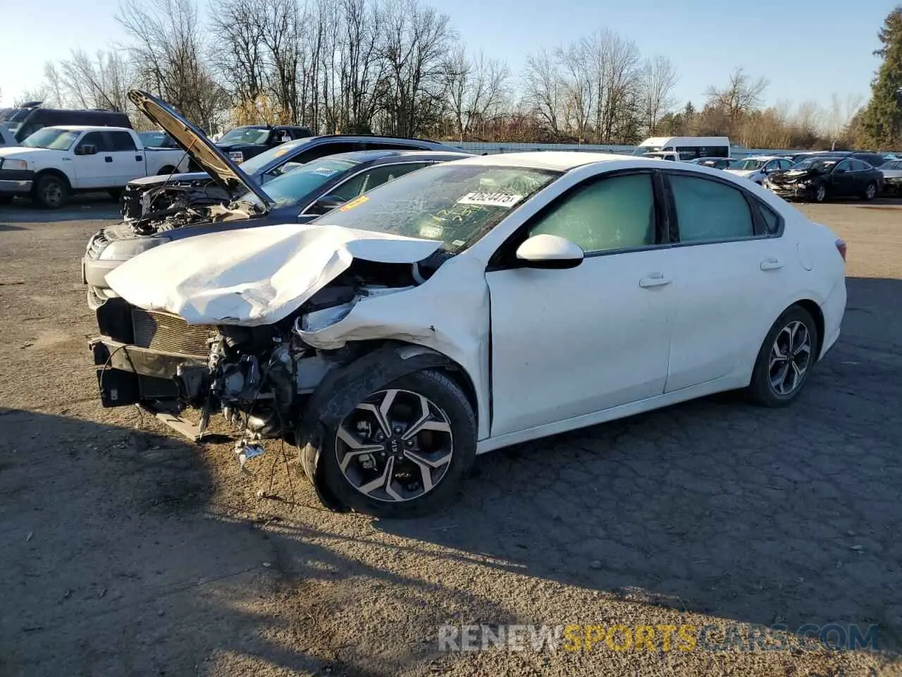 1 Photograph of a damaged car 3KPF24AD5KE137250 KIA FORTE 2019
