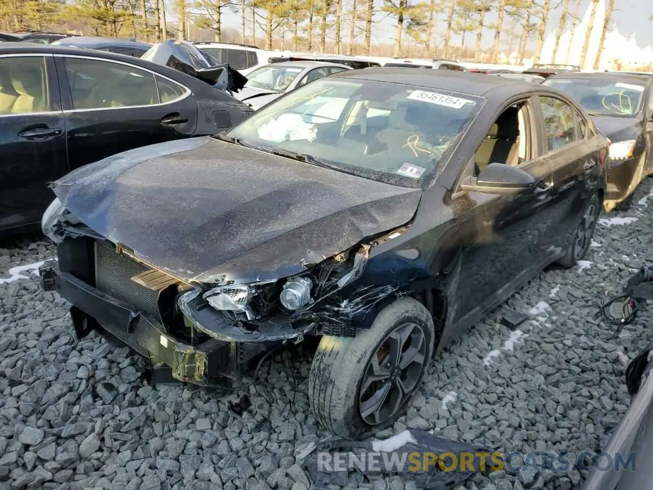 1 Photograph of a damaged car 3KPF24AD6KE023631 KIA FORTE 2019