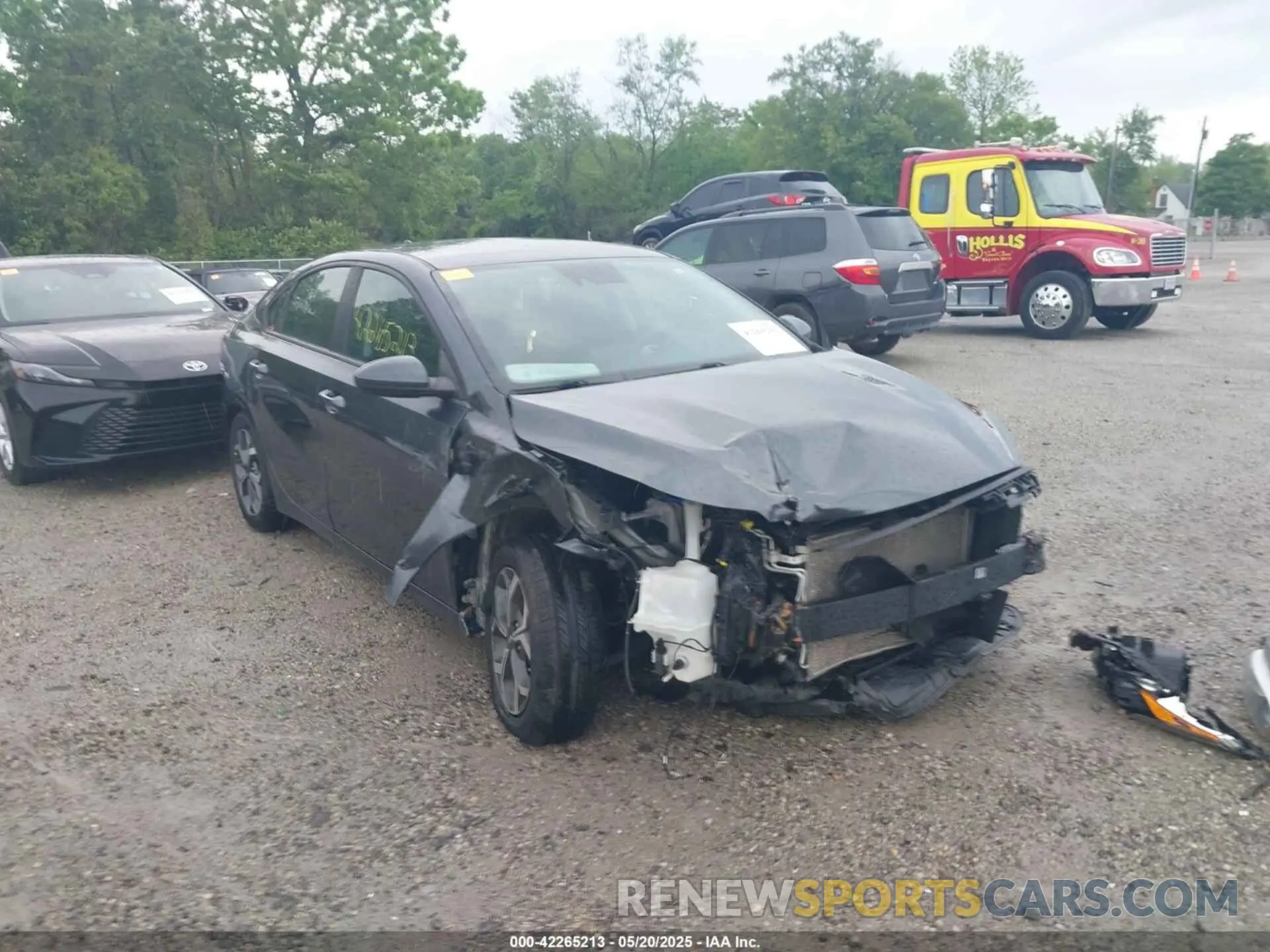 1 Photograph of a damaged car 3KPF24AD6KE125494 KIA FORTE 2019