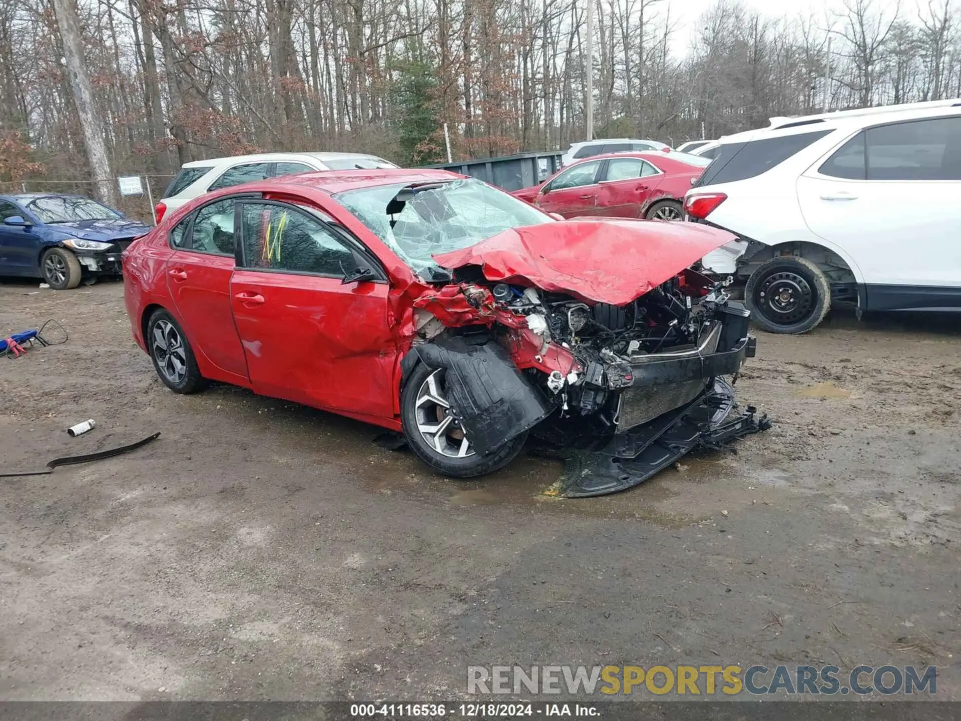 1 Photograph of a damaged car 3KPF24AD6KE131571 KIA FORTE 2019
