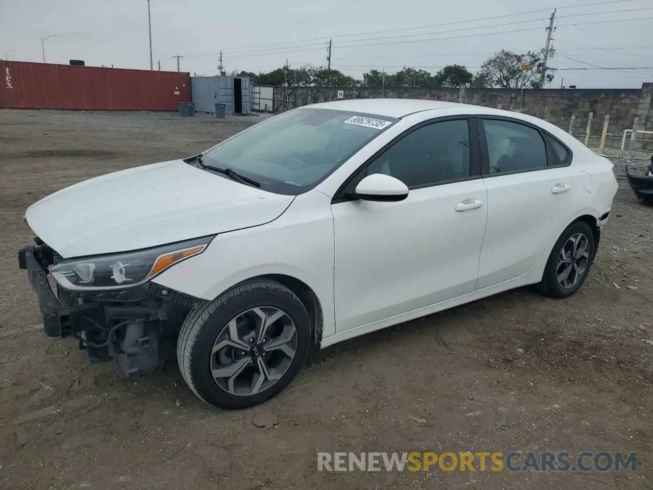 1 Photograph of a damaged car 3KPF24AD7KE008653 KIA FORTE 2019
