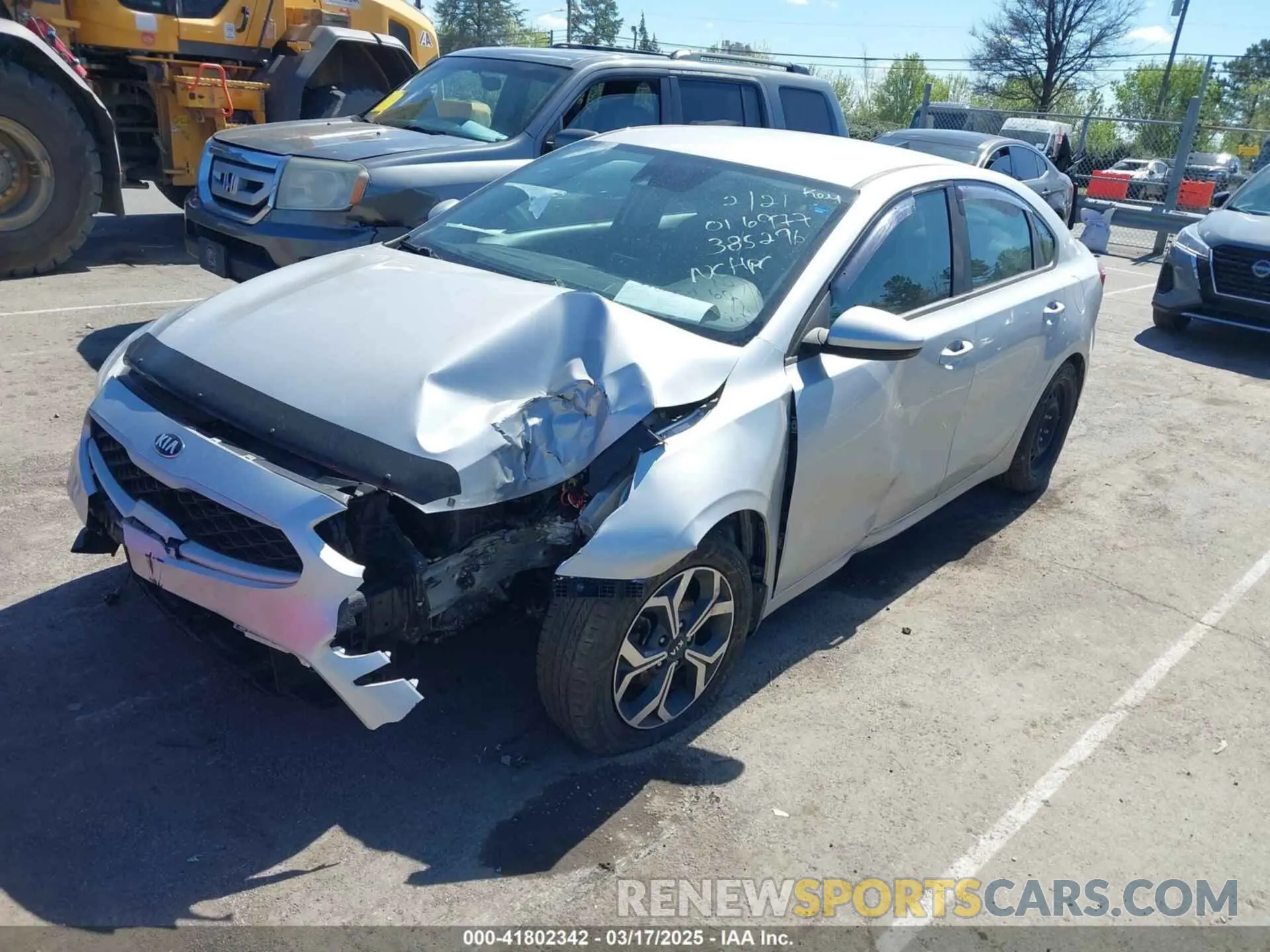 2 Photograph of a damaged car 3KPF24AD7KE016977 KIA FORTE 2019
