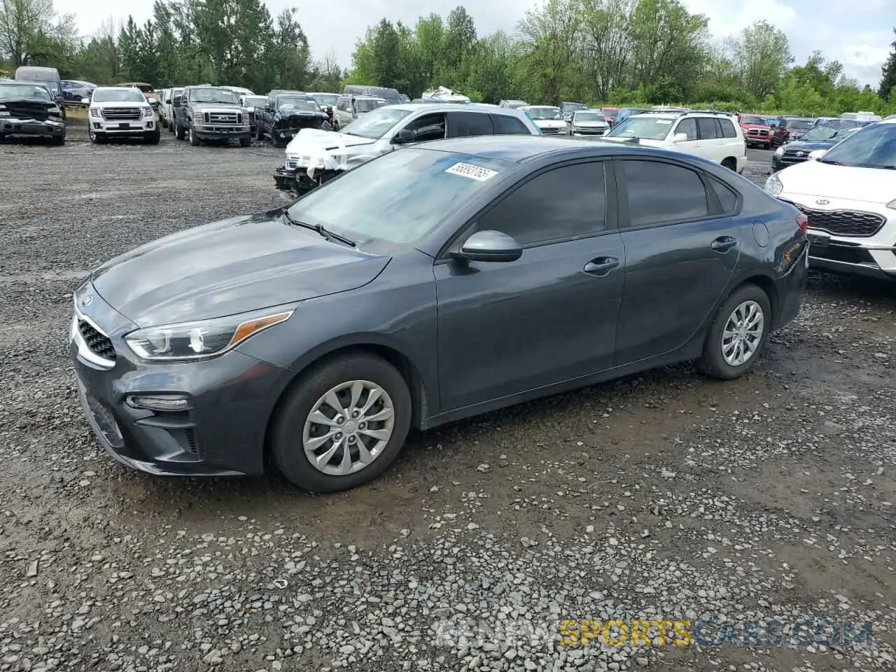 1 Photograph of a damaged car 3KPF24AD7KE106453 KIA FORTE 2019