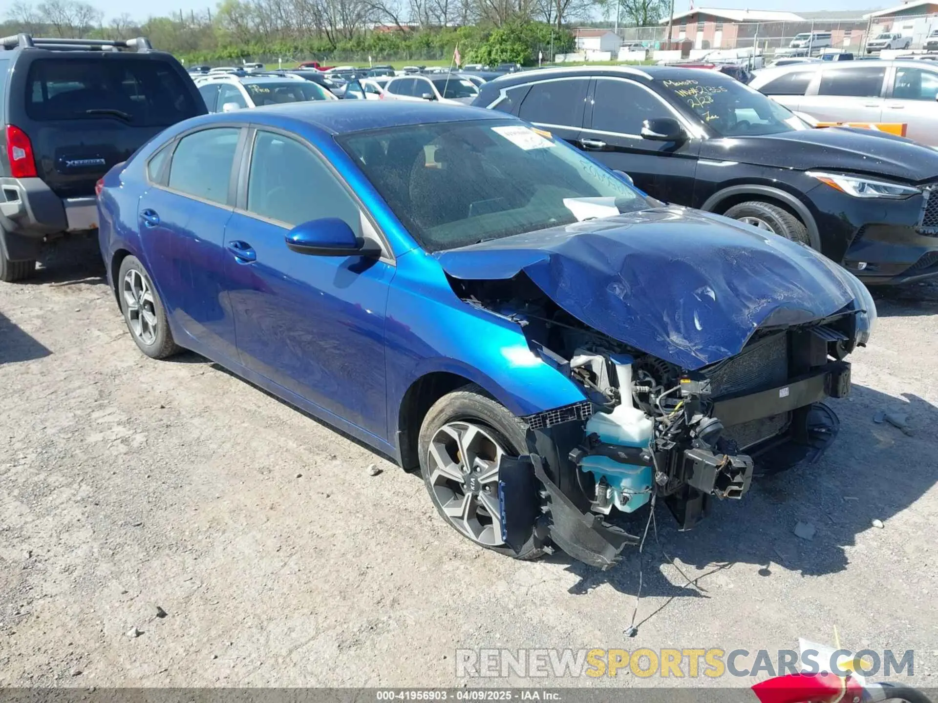1 Photograph of a damaged car 3KPF24AD7KE133295 KIA FORTE 2019