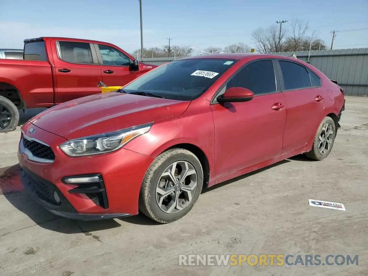 1 Photograph of a damaged car 3KPF24AD8KE009990 KIA FORTE 2019