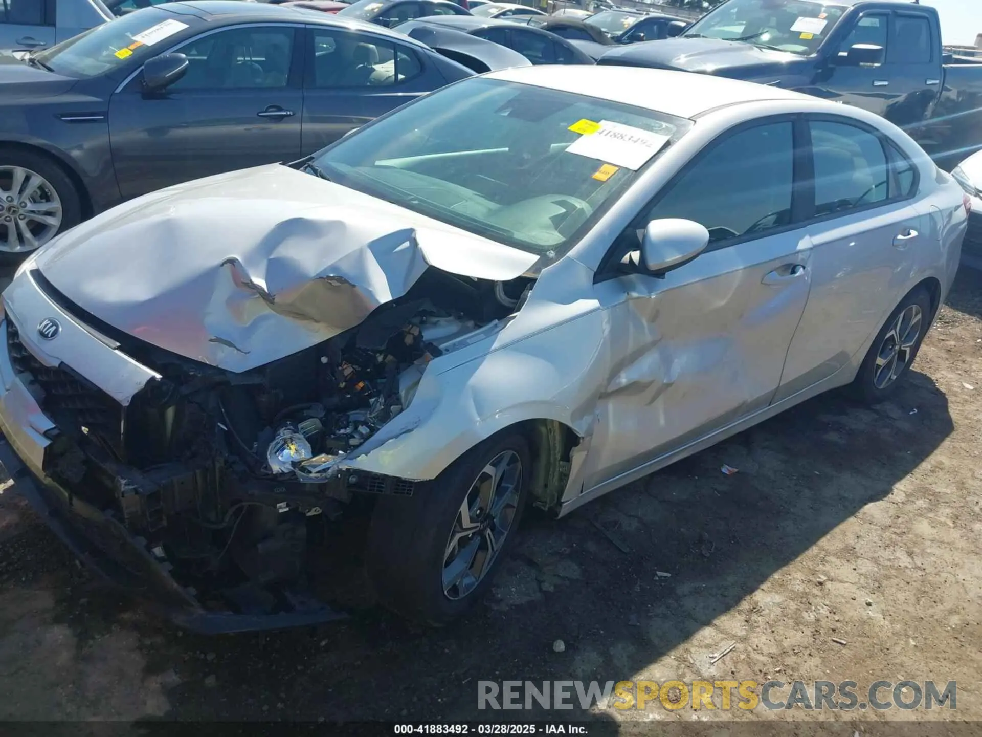 2 Photograph of a damaged car 3KPF24AD8KE058557 KIA FORTE 2019