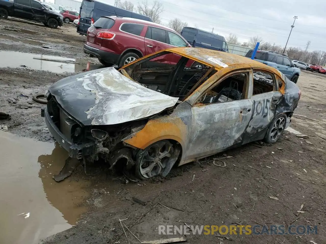1 Photograph of a damaged car 3KPF24AD8KE058641 KIA FORTE 2019