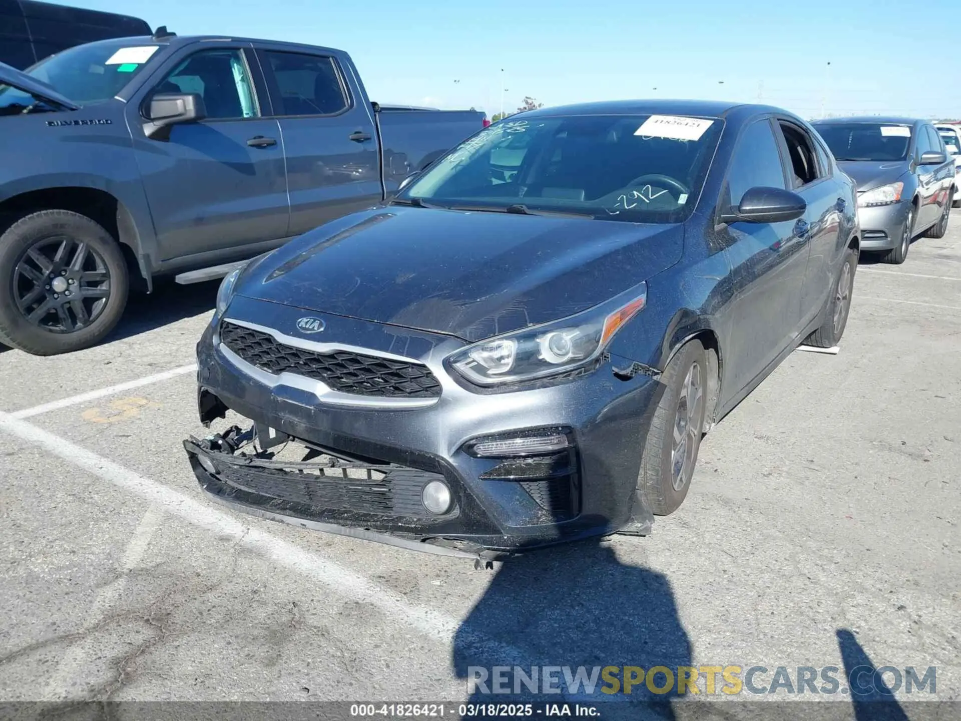 2 Photograph of a damaged car 3KPF24AD8KE070188 KIA FORTE 2019